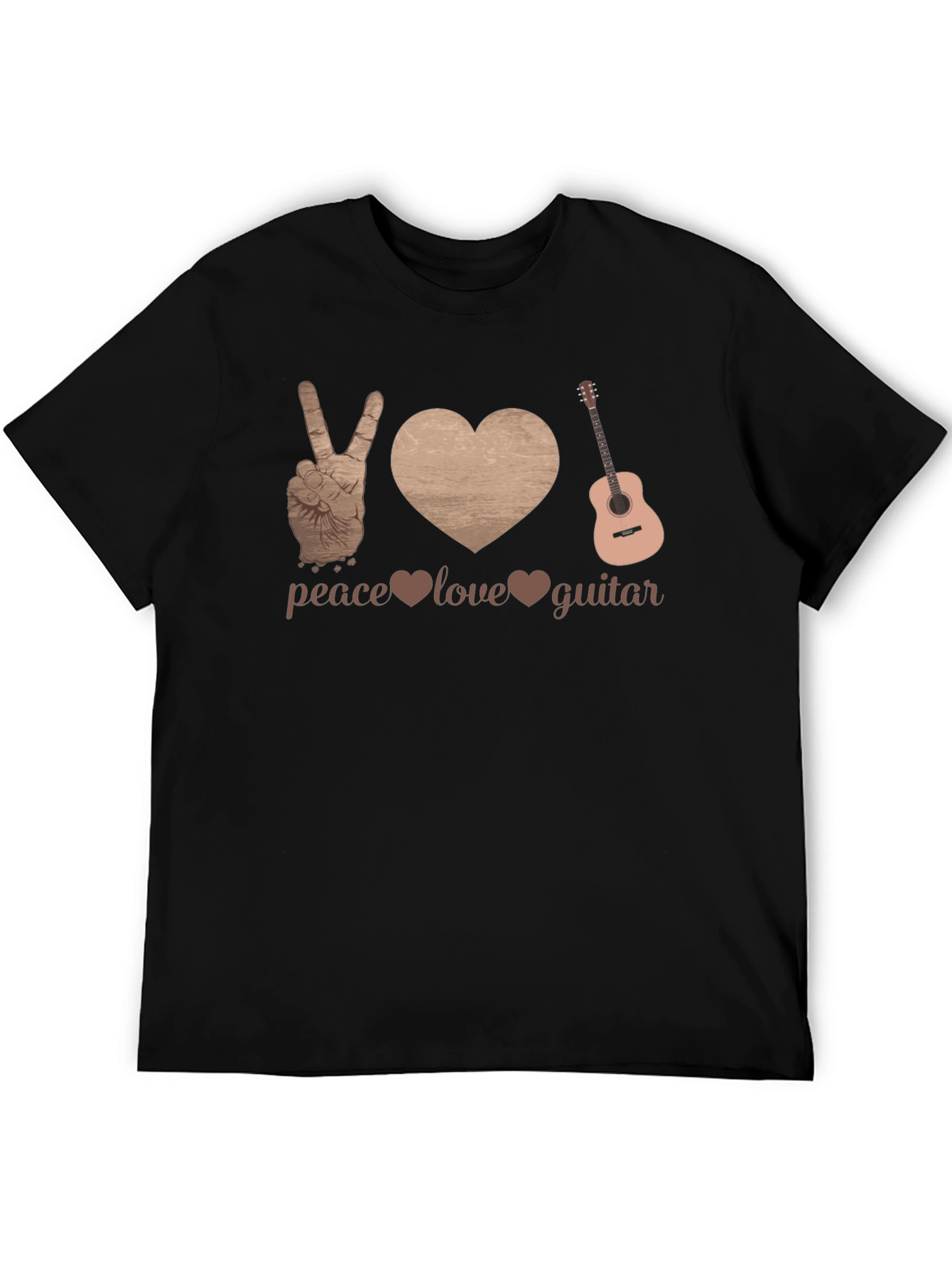 Peace Love Guitar Graphic Tee