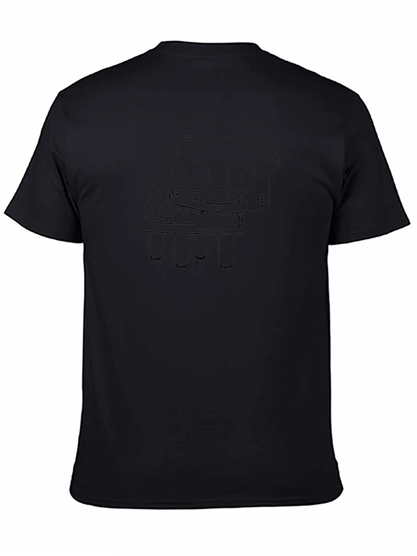 Turtle Bear Black Tee