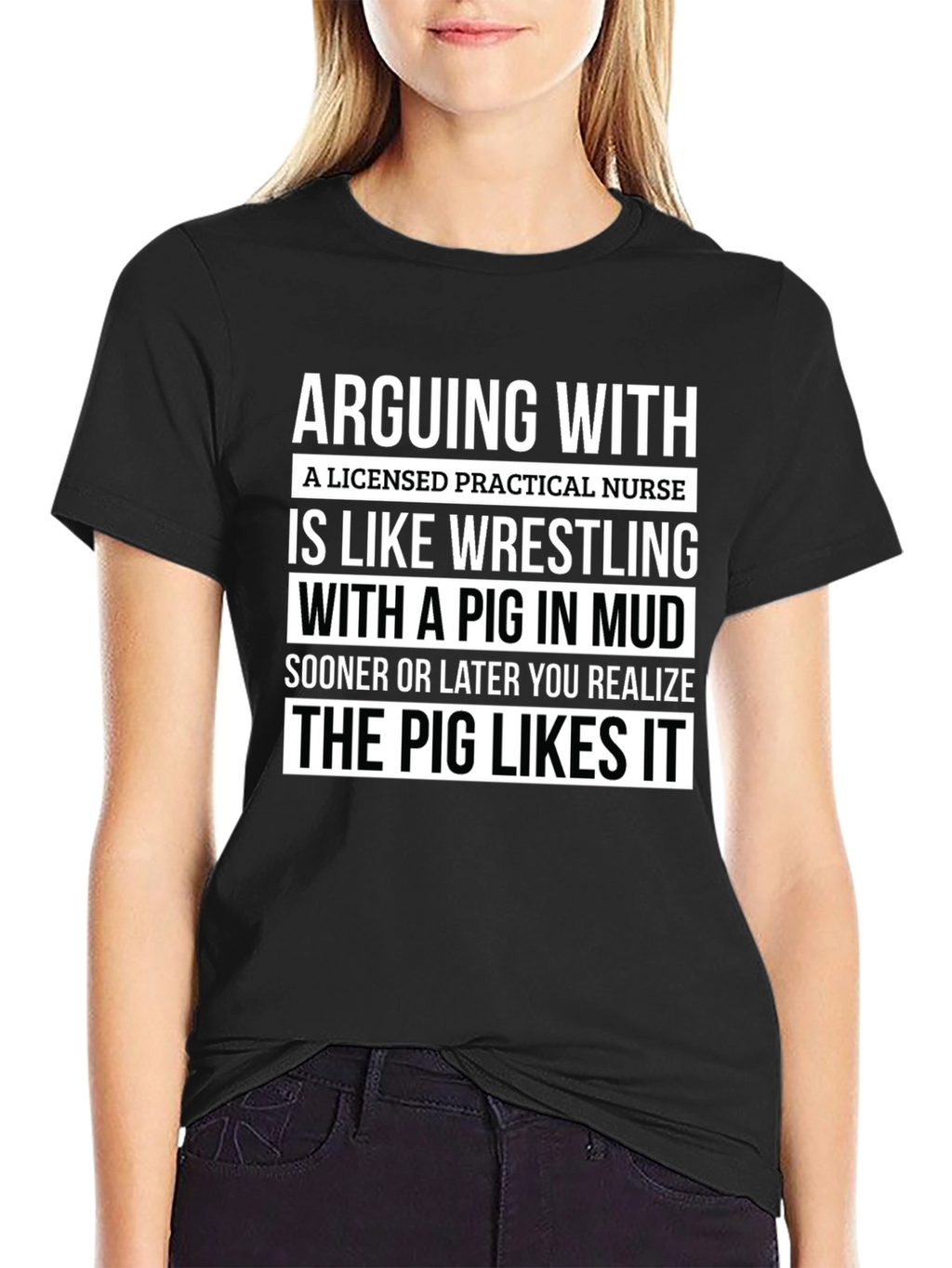 Licensed Practical Nurse Pig Mud T-Shirt