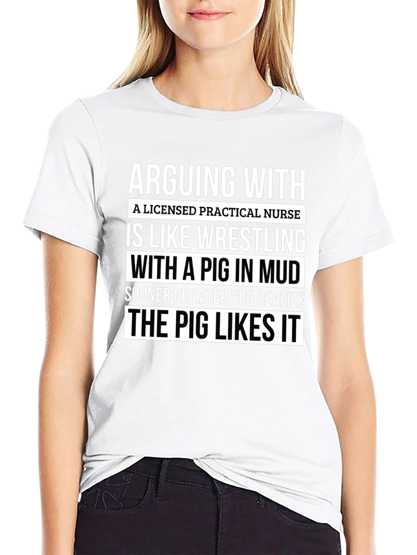 Licensed Practical Nurse Pig Mud T-Shirt