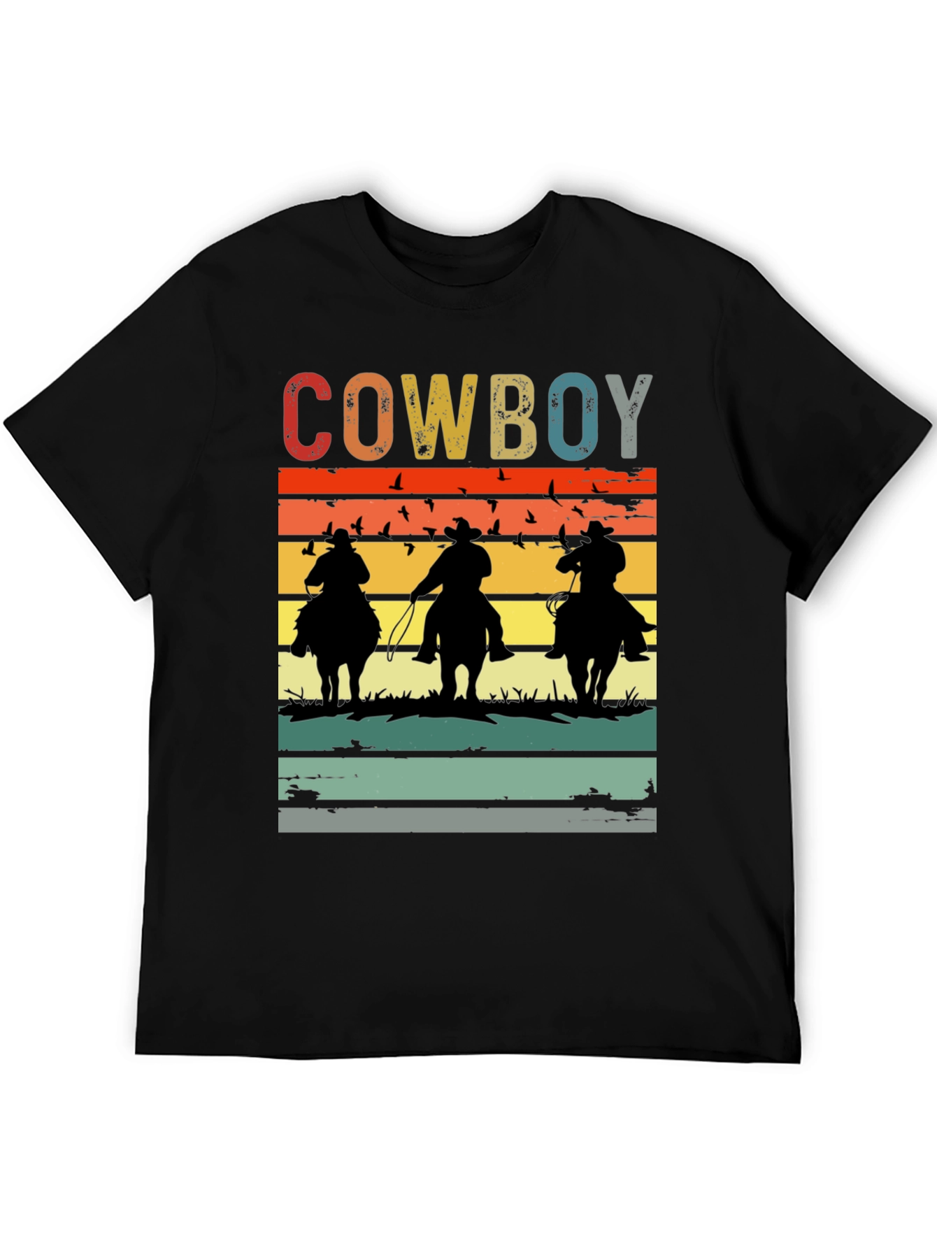 Vintage Cowboy Sunset T-Shirt