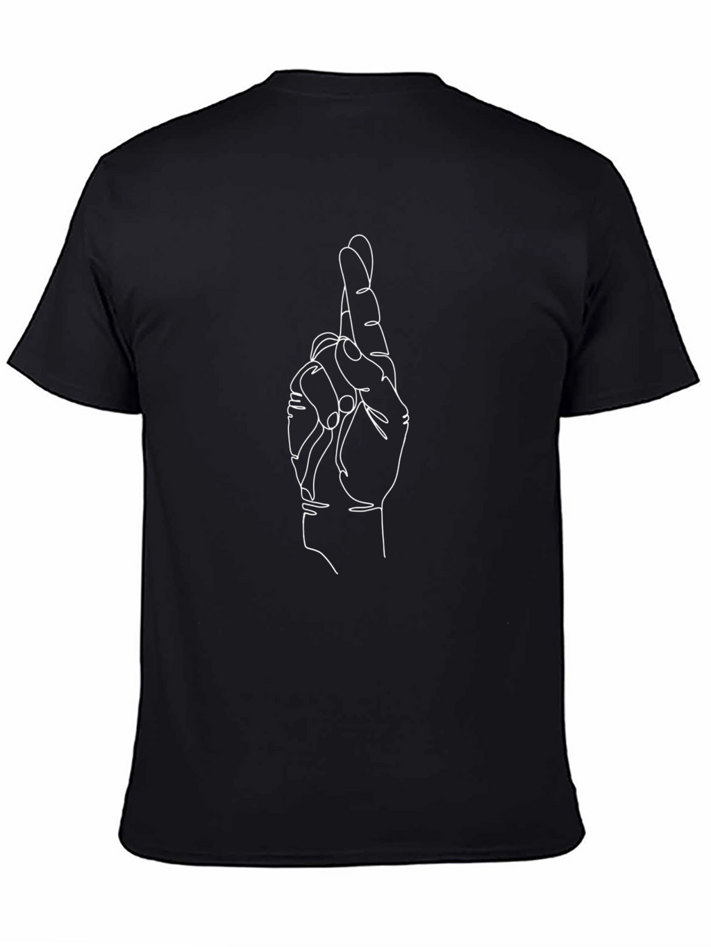 Fingers Crossed Graphic Tee - Luck and Style Combined