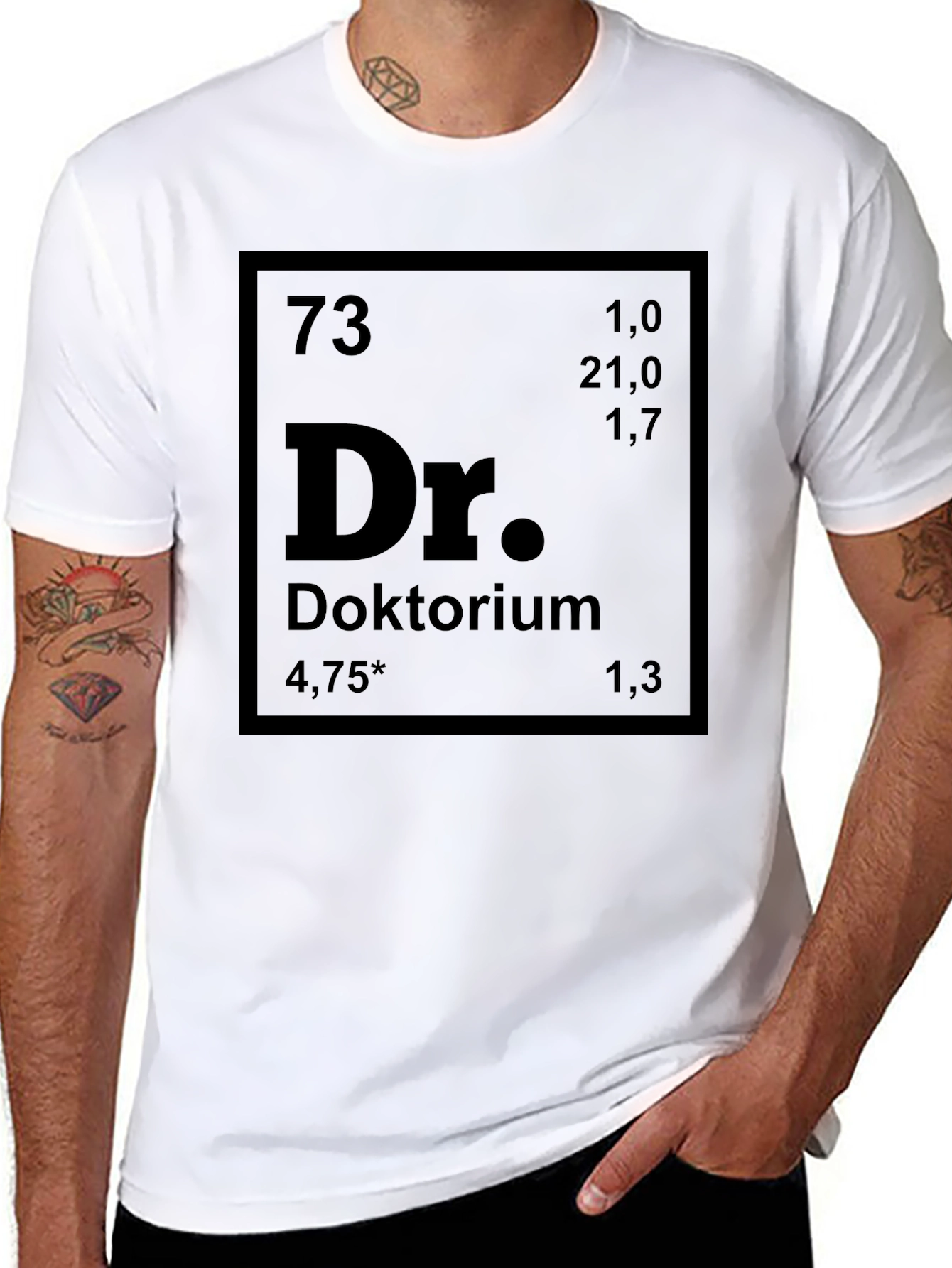 Periodic Table Doktorium Black T-Shirt