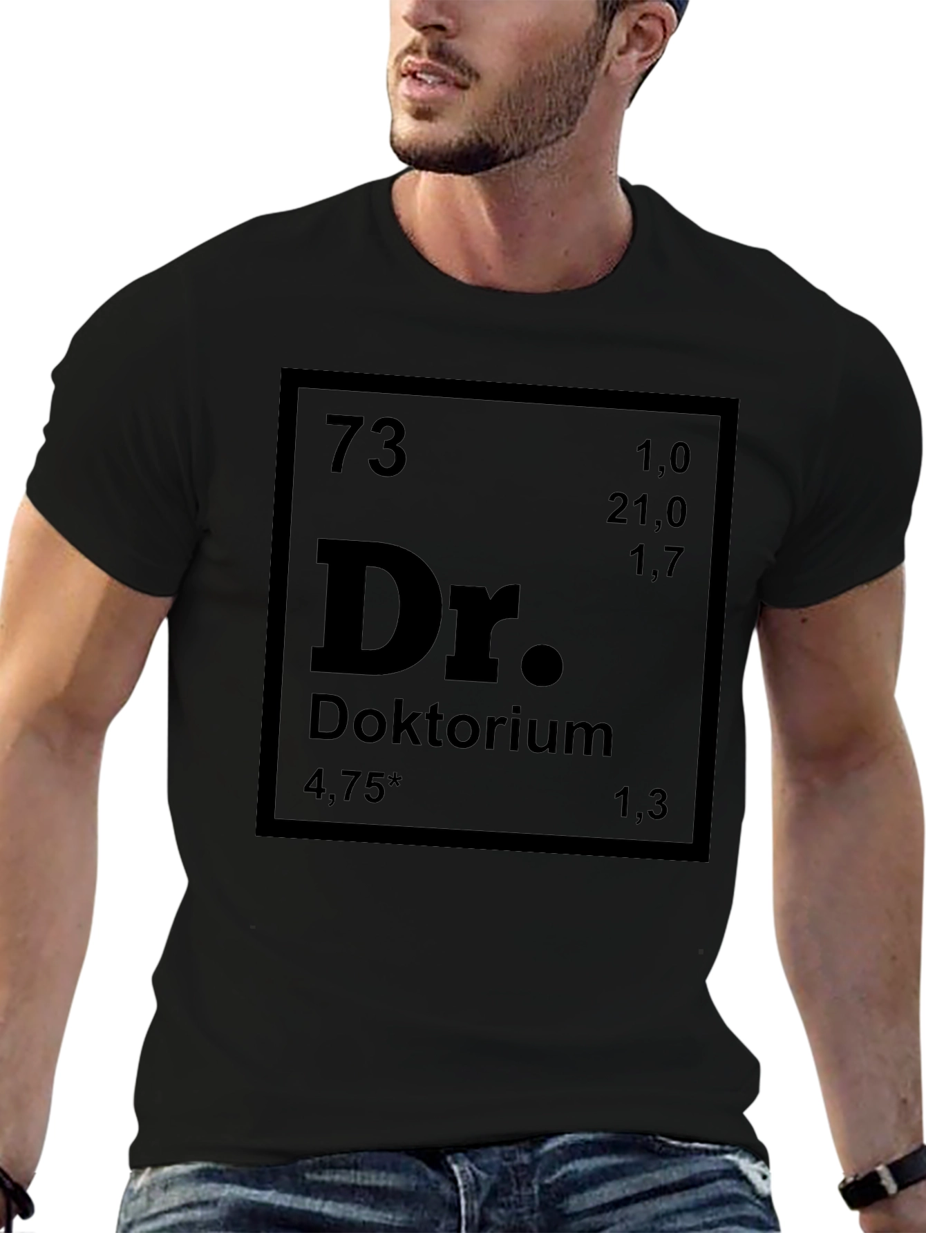 Periodic Table Doktorium Black T-Shirt
