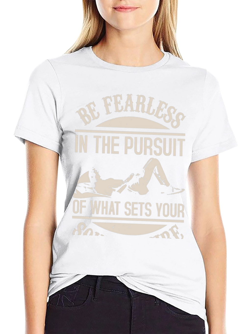 Fearless Pursuit Graphic T-Shirt - Black