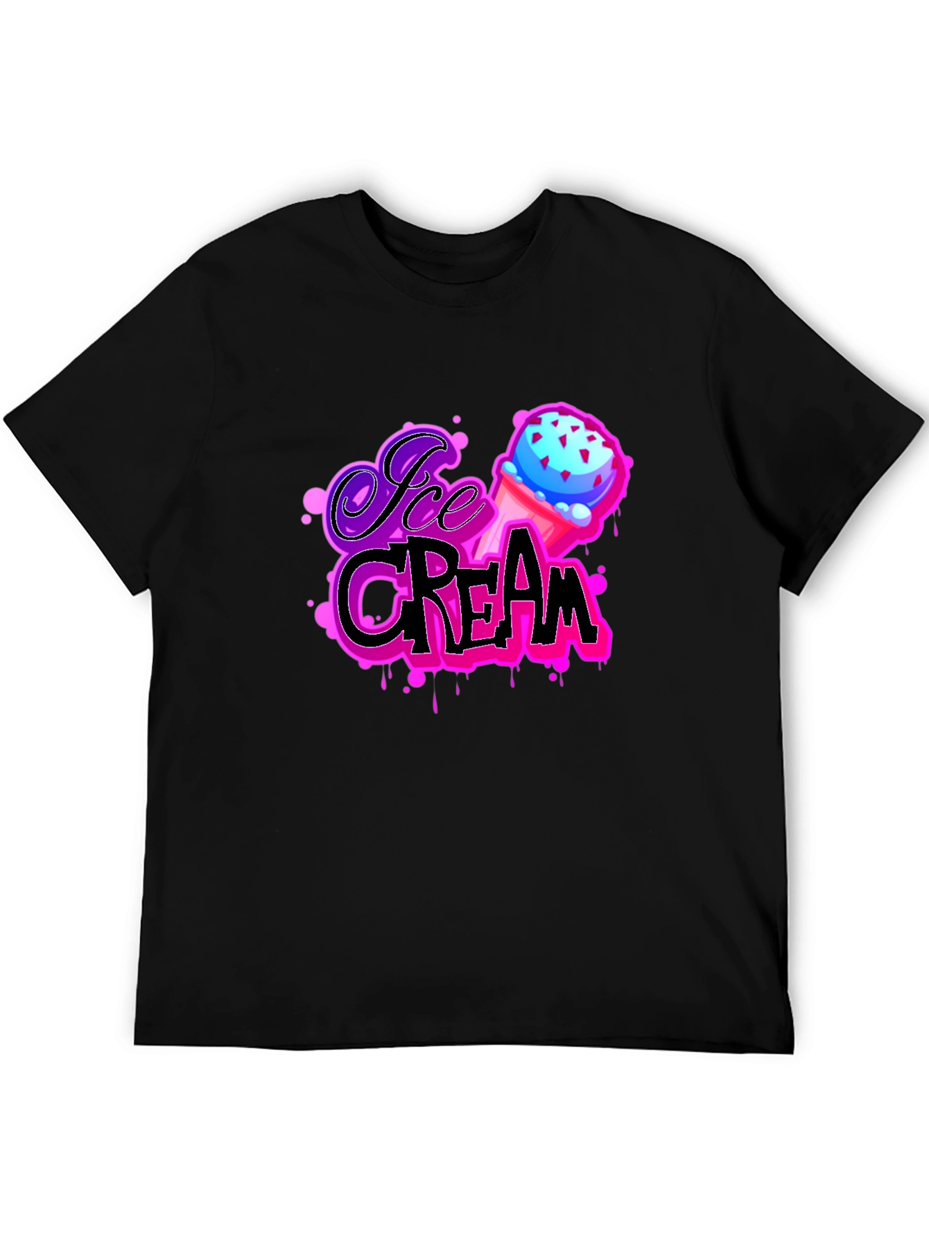 Ice Cream Graphic T-Shirt - Funky Design