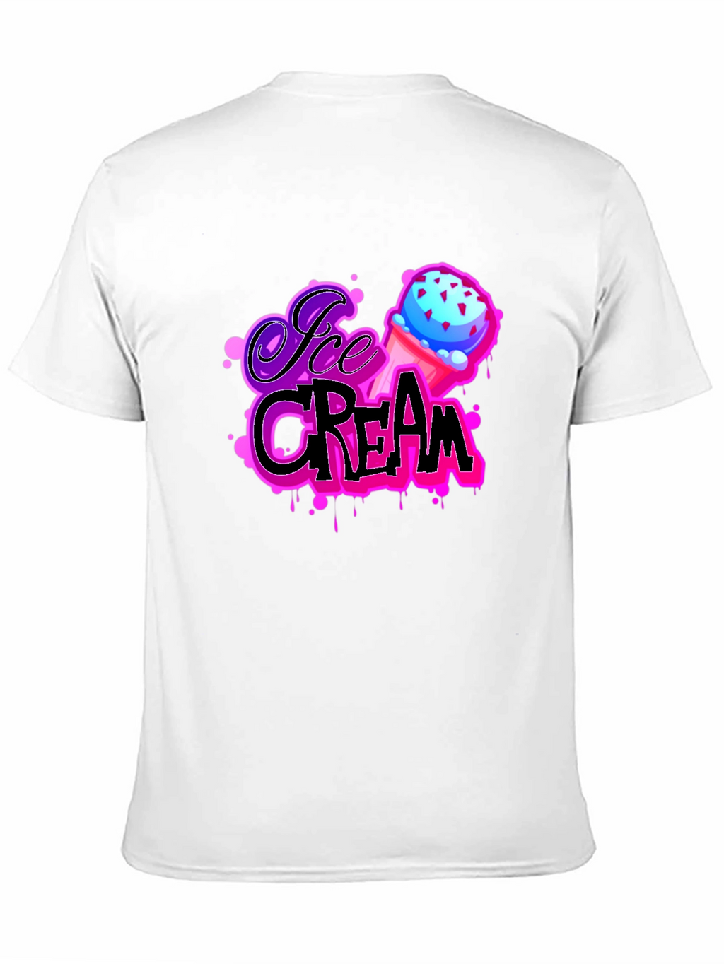 Ice Cream Graphic T-Shirt - Funky Design