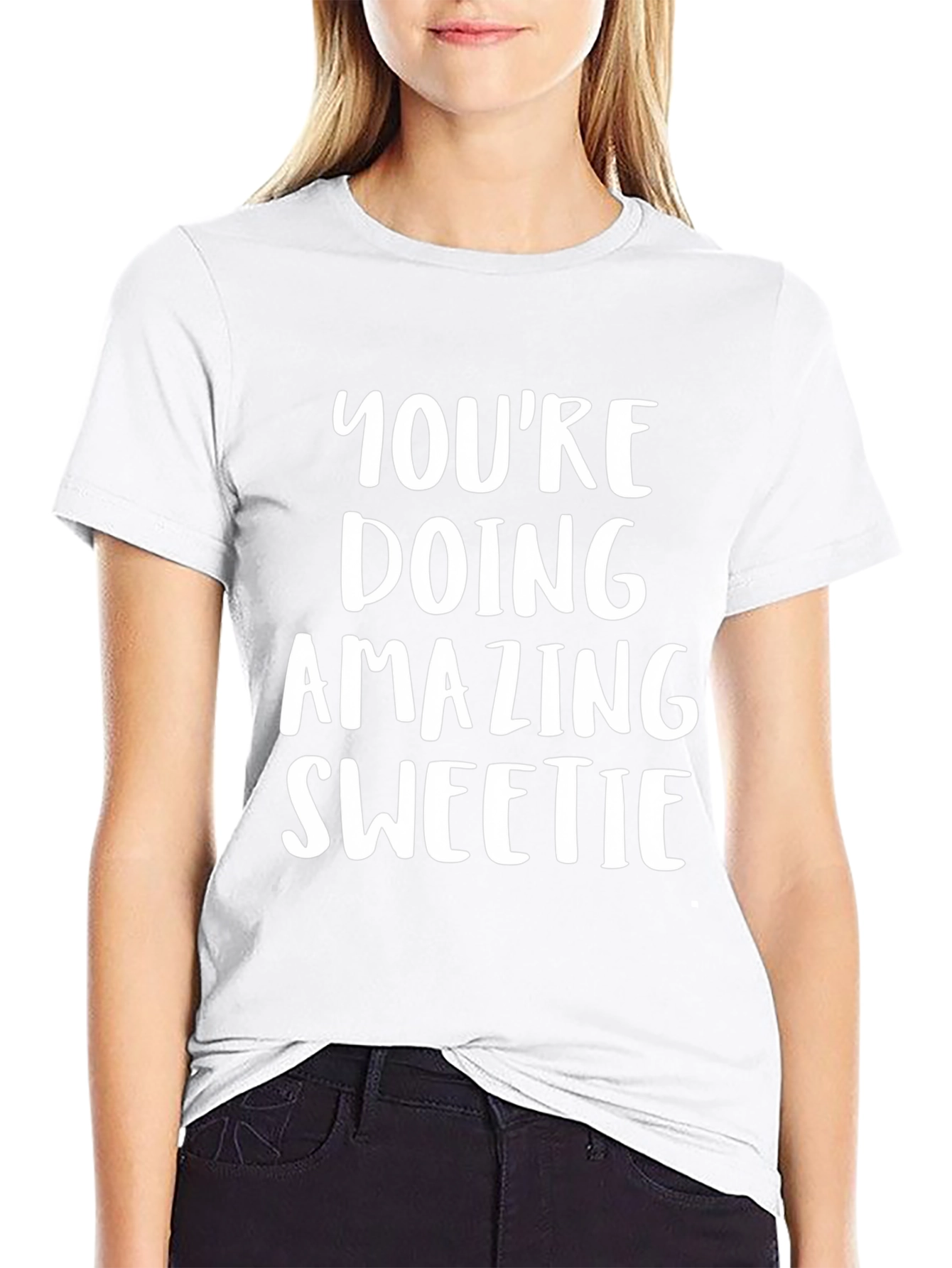 Amazing Sweetie Black Graphic Tee