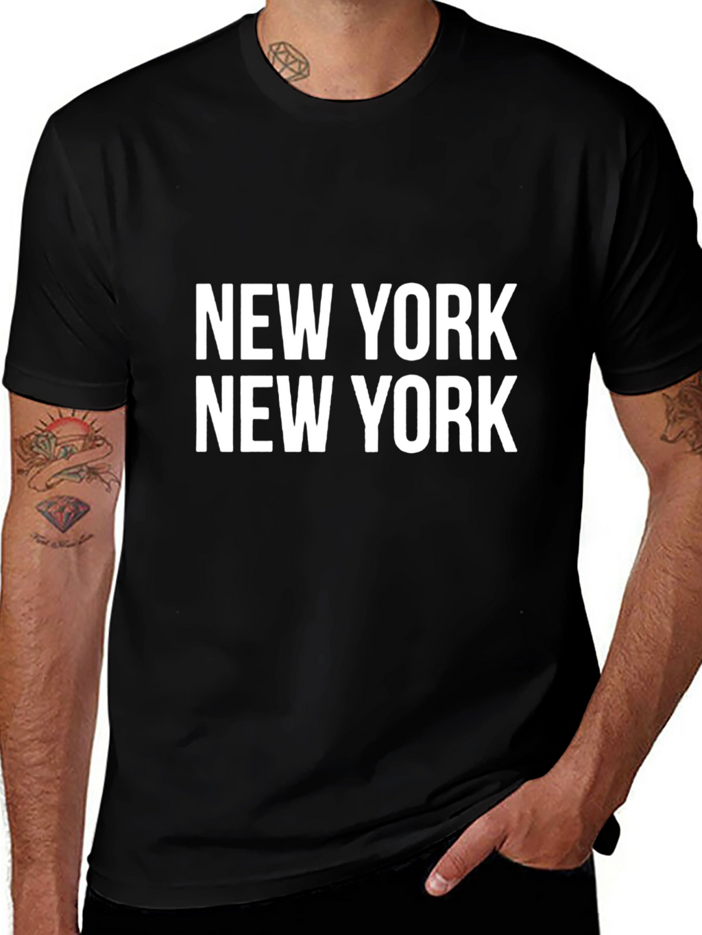 New York New York Black Graphic T-Shirt