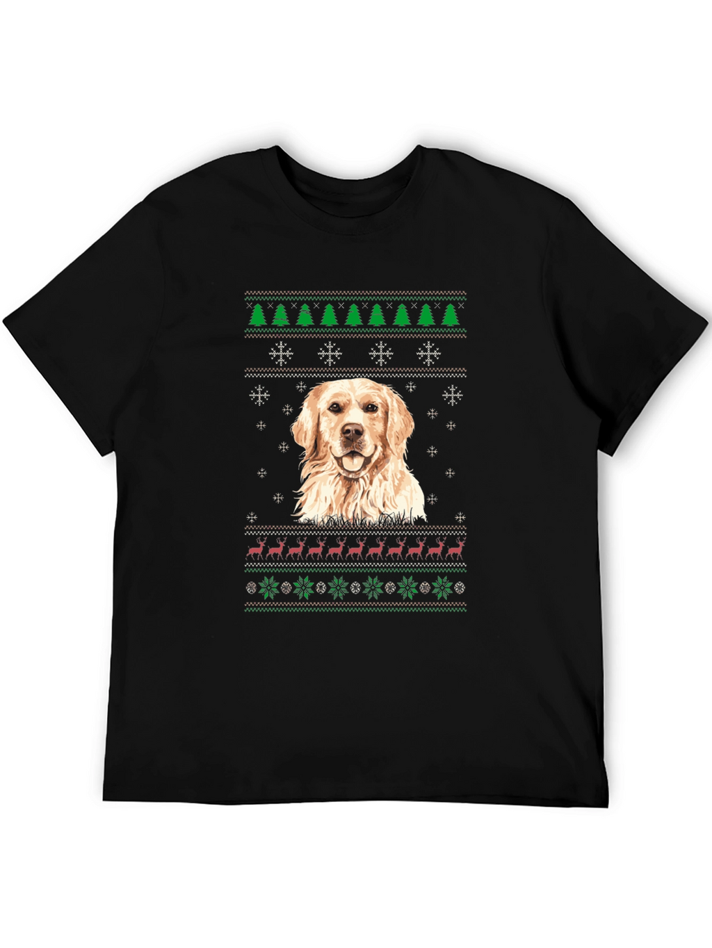 Golden Retriever Christmas Sweater T-Shirt