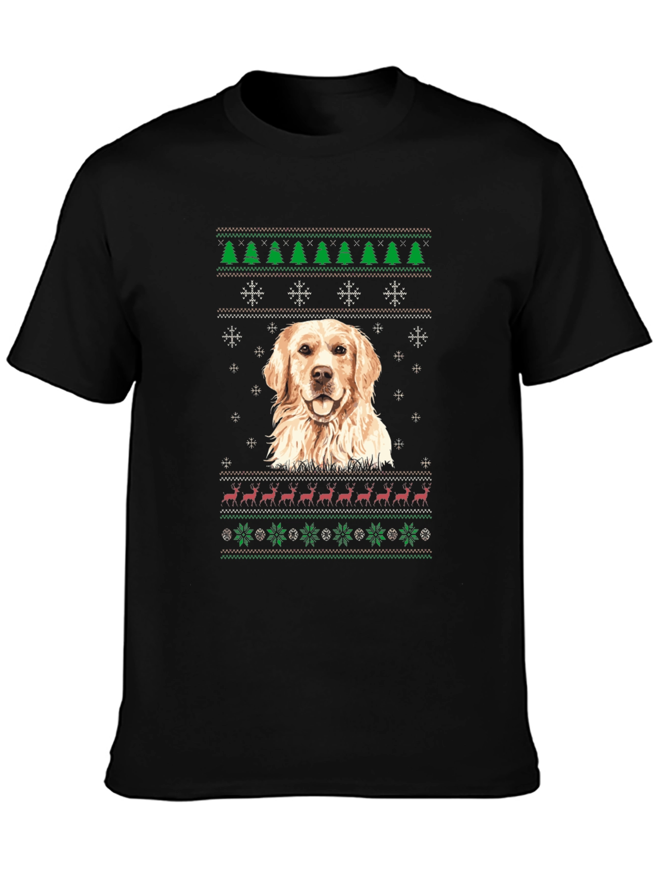 Golden Retriever Christmas Sweater T-Shirt