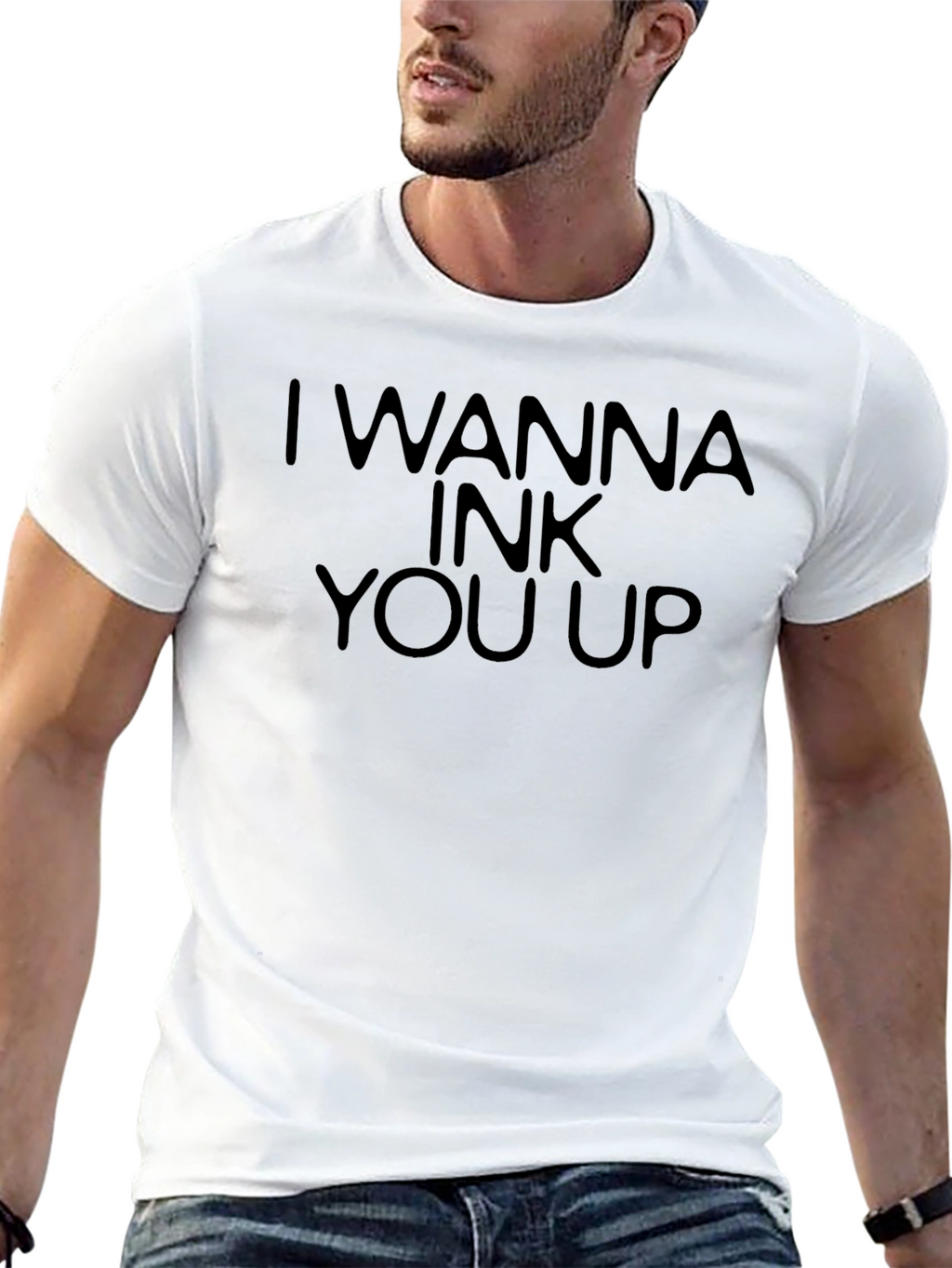 I Wanna Ink You Up Black Tee