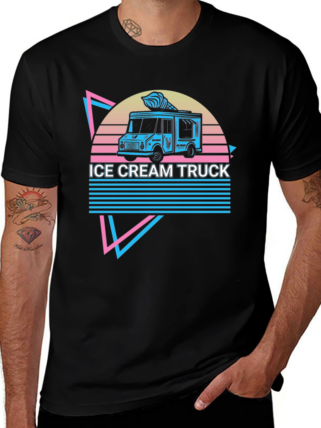 Retro Ice Cream Truck Graphic Tee