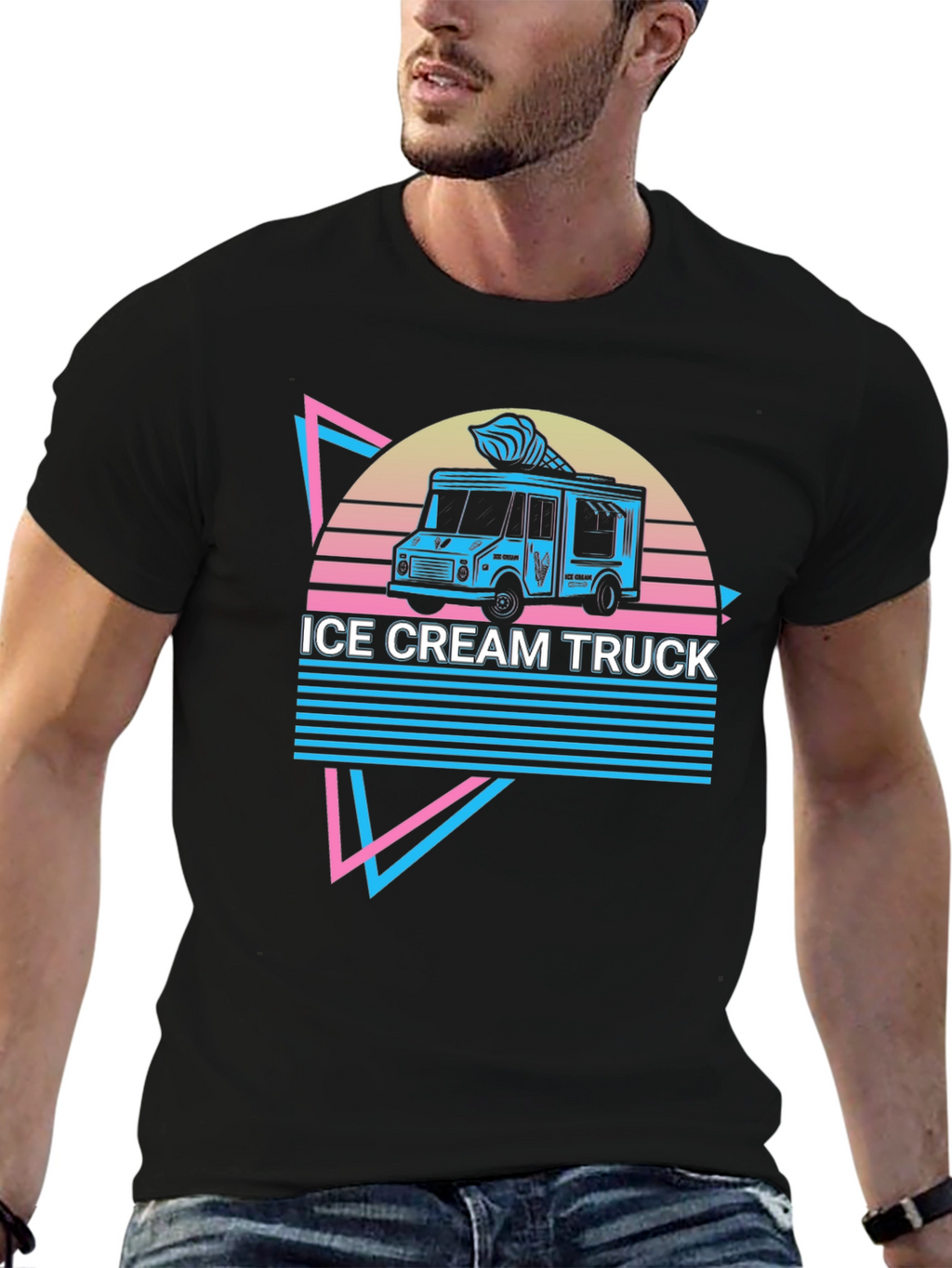 Retro Ice Cream Truck Graphic Tee