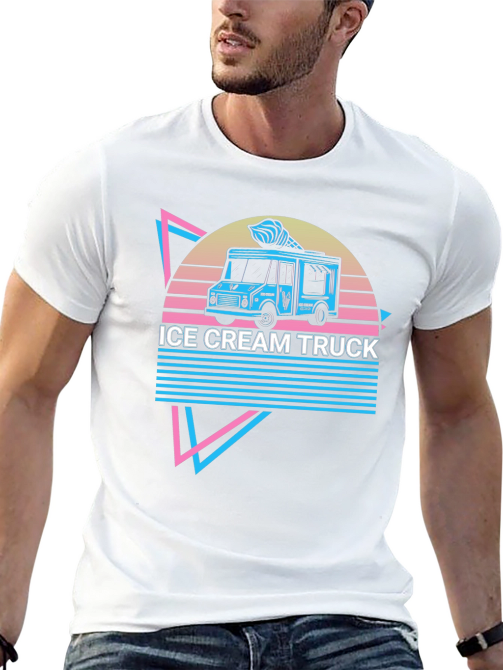 Retro Ice Cream Truck Graphic Tee