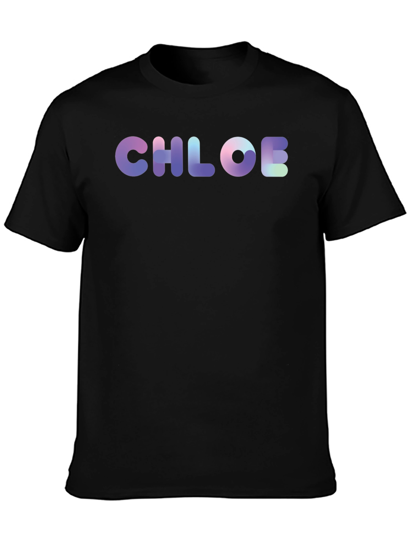 Chloe Personalized Gradient T-Shirt - Trendy & Unique