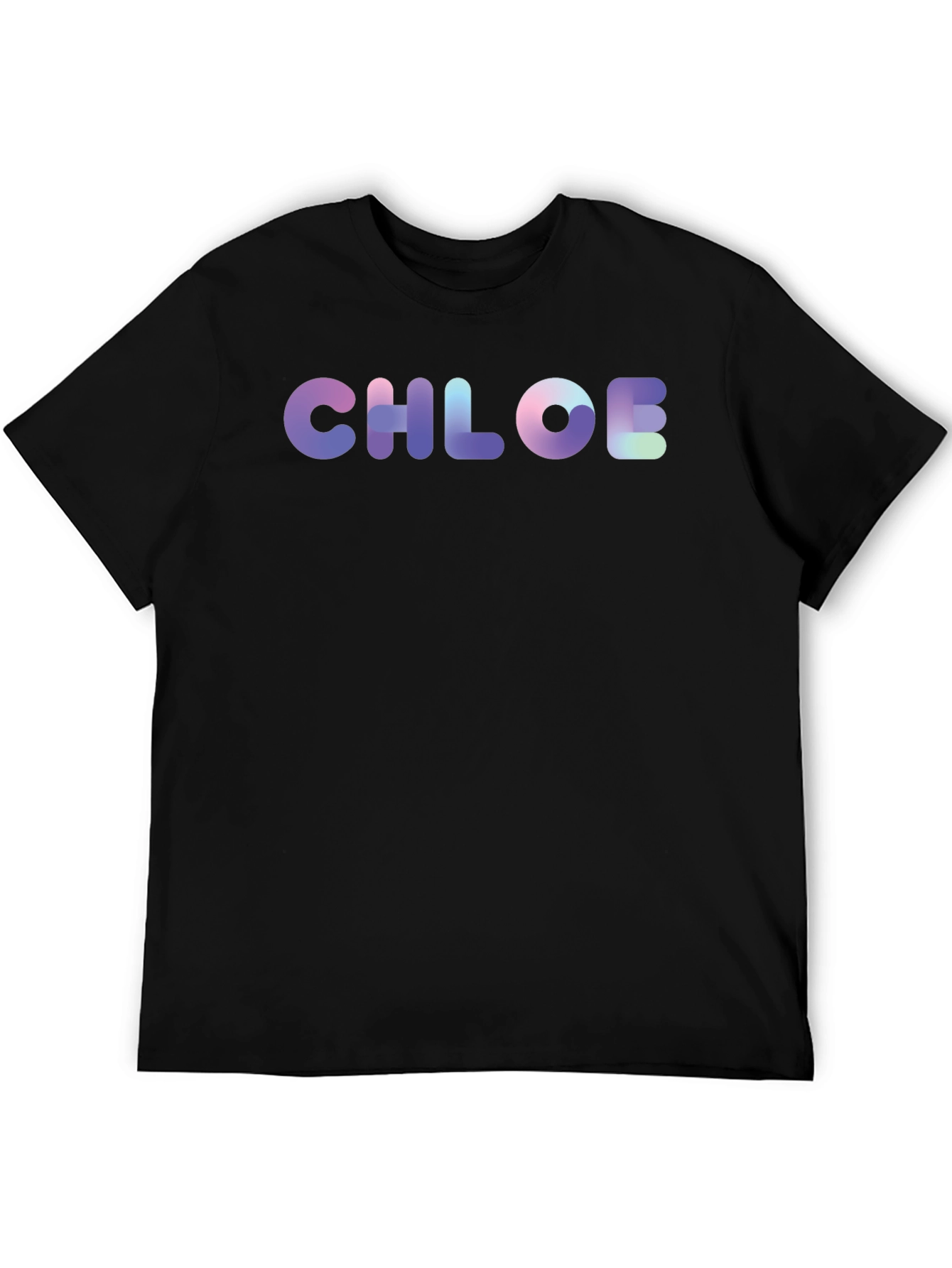 Chloe Personalized Gradient T-Shirt - Trendy & Unique