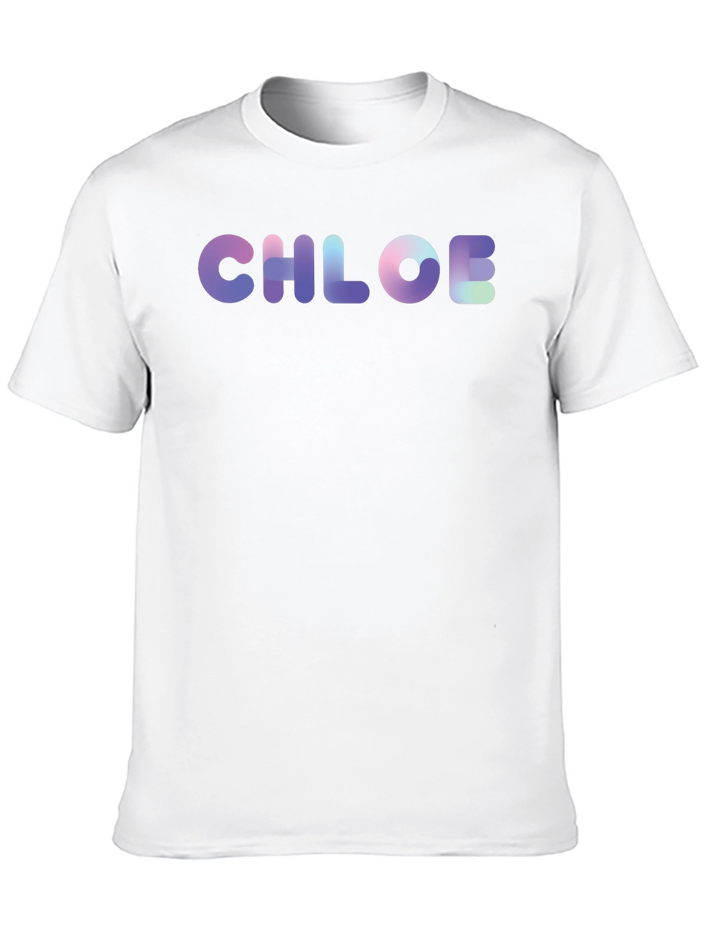 Chloe Personalized Gradient T-Shirt - Trendy & Unique