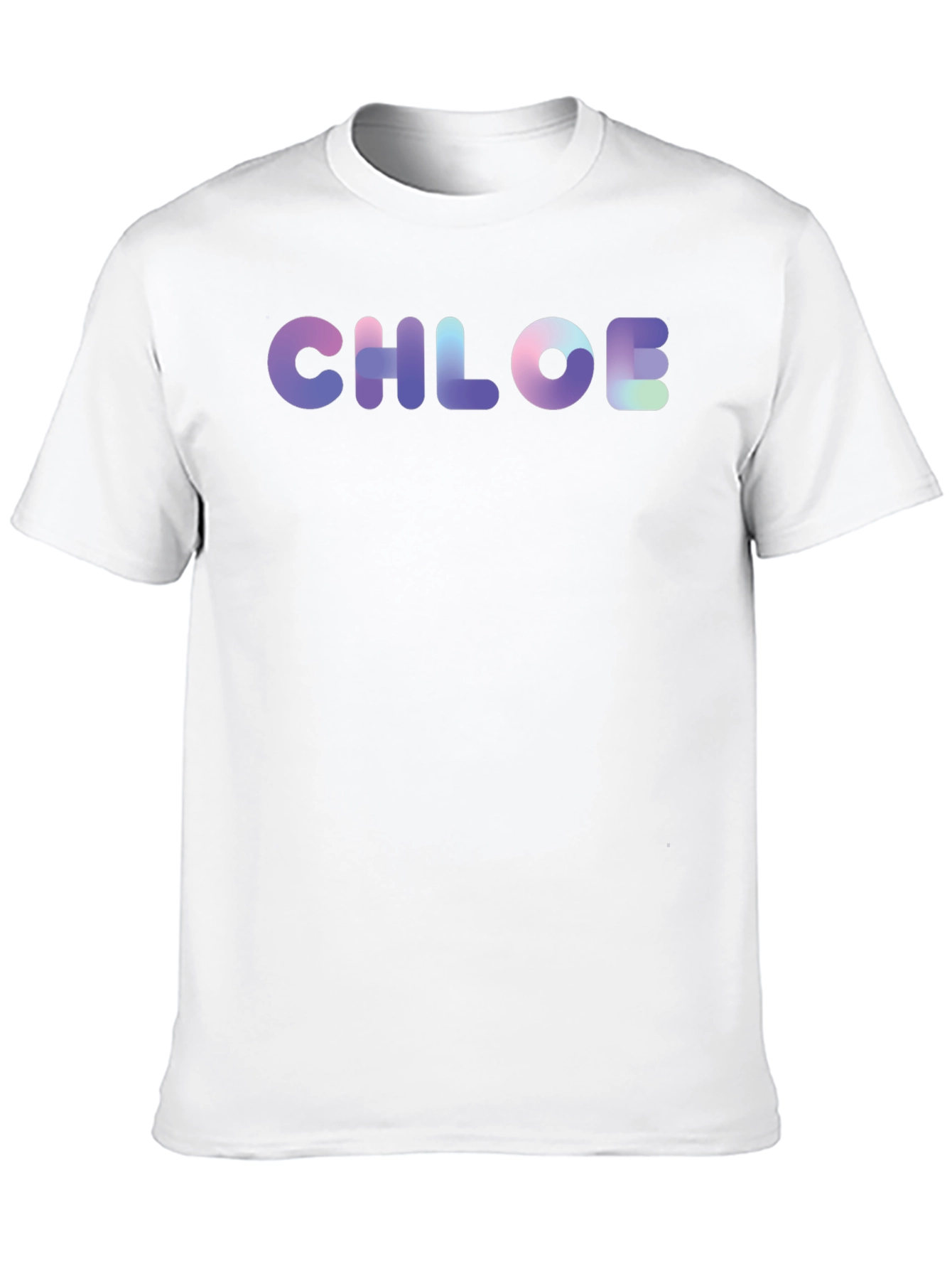 Chloe Personalized Gradient T-Shirt - Trendy & Unique