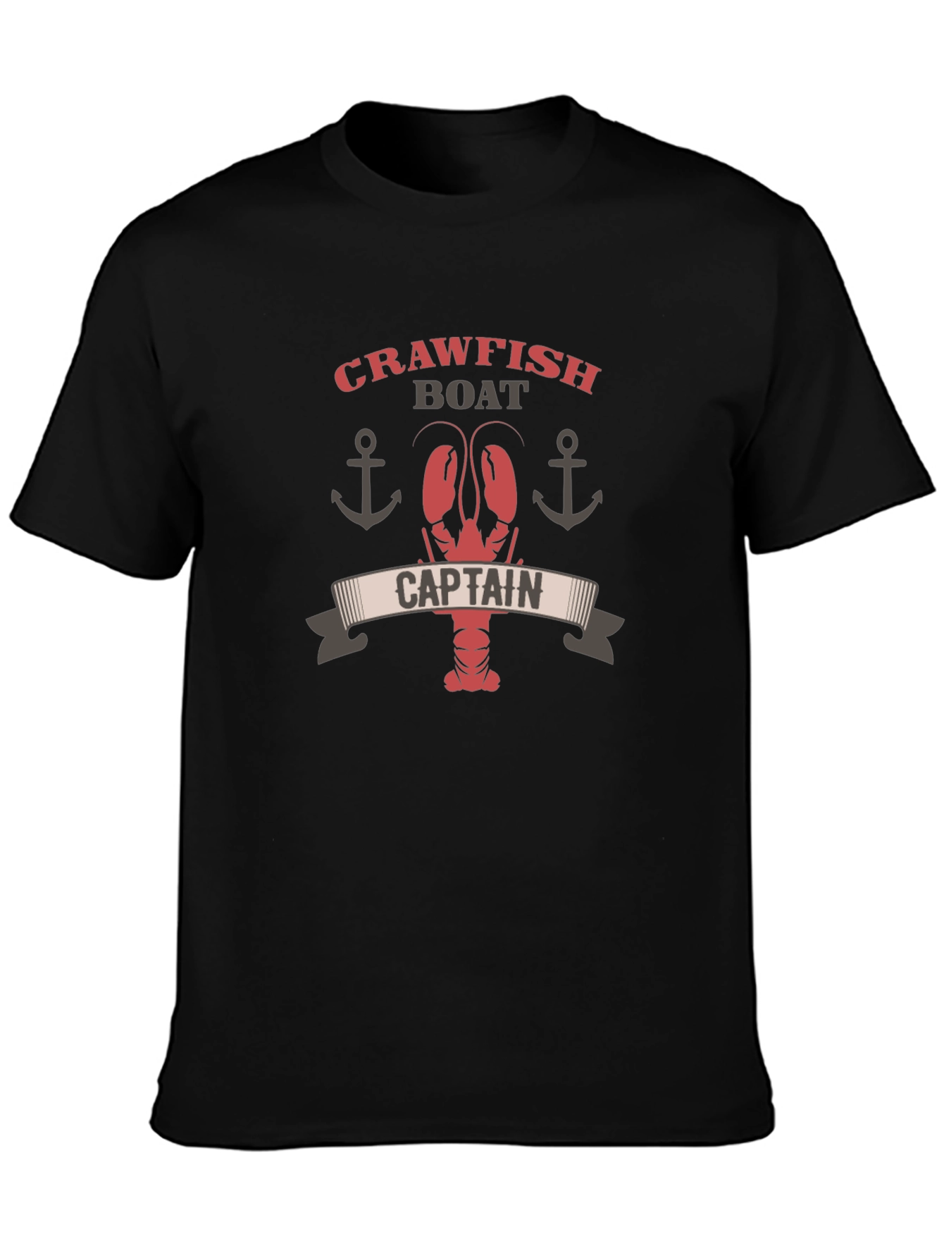 Crawfish Boat Captain Graphic T-Shirt