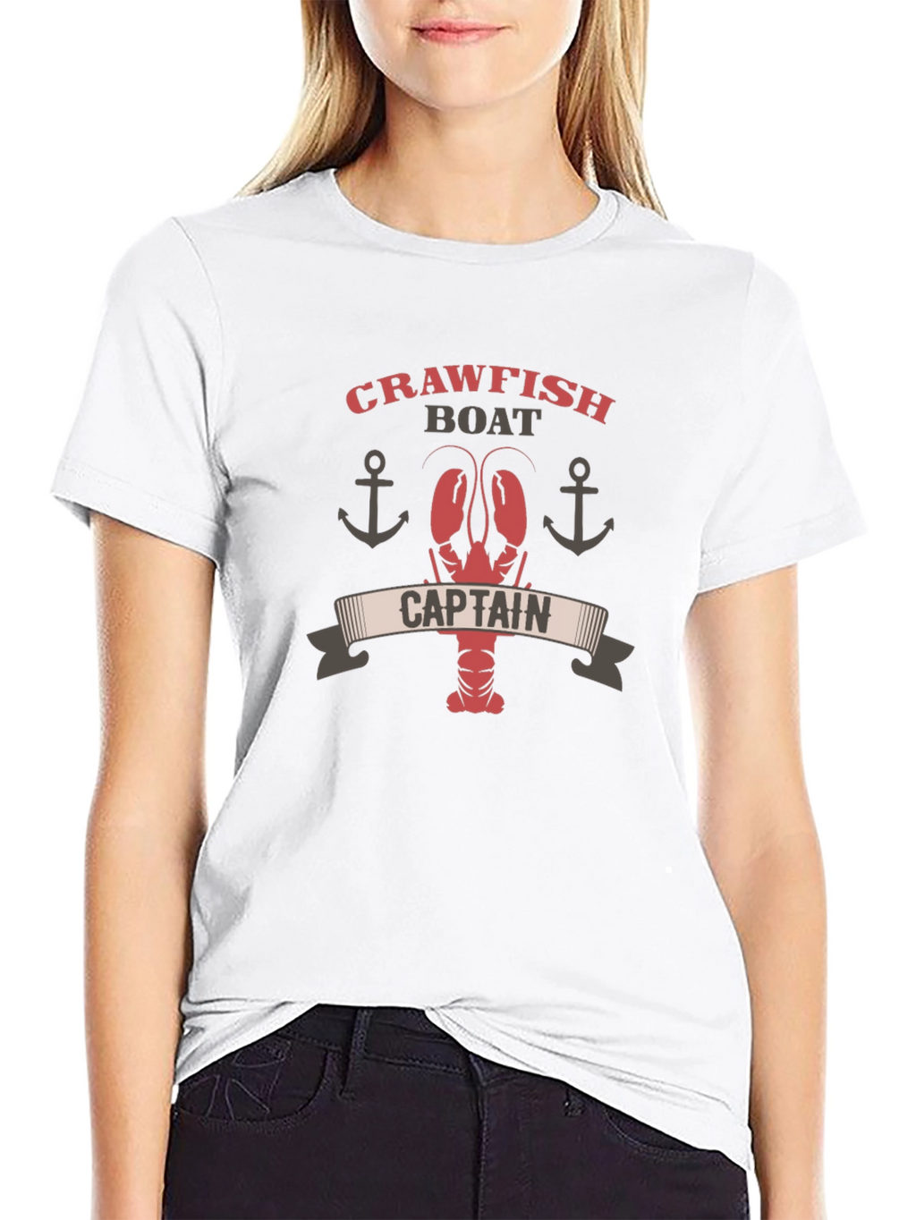 Crawfish Boat Captain Graphic T-Shirt