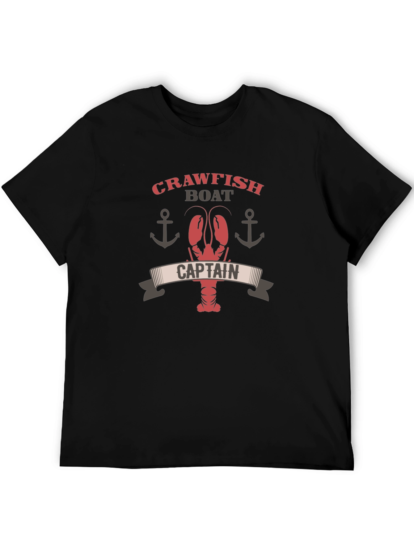 Crawfish Boat Captain Graphic T-Shirt