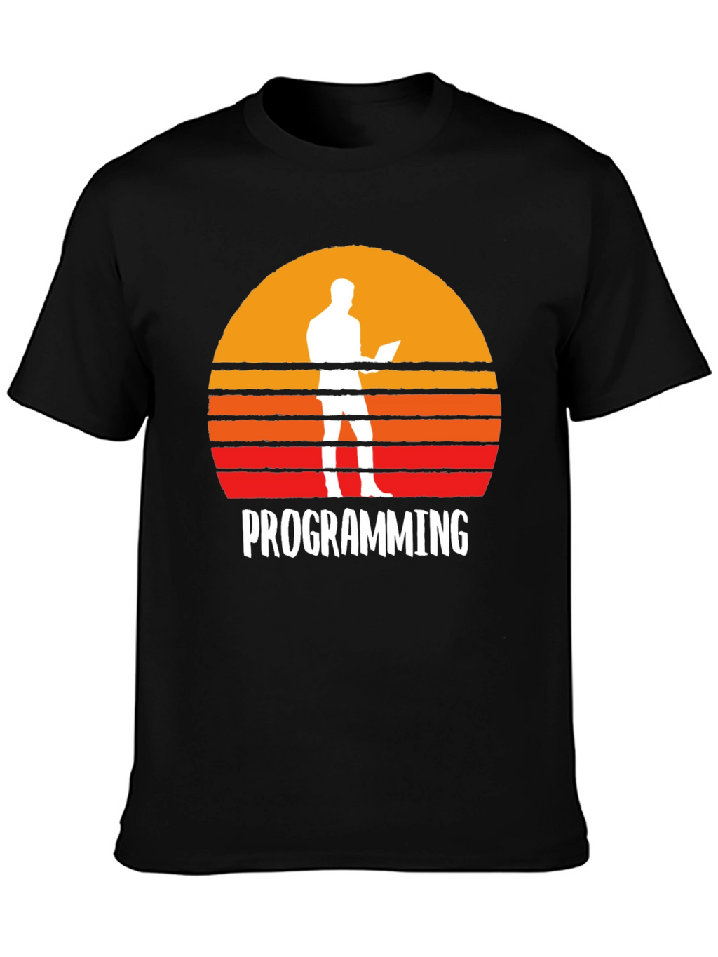 Programming Sunset Graphic T-Shirt - Coder Gift
