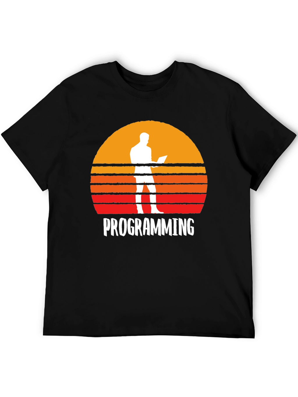 Programming Sunset Graphic T-Shirt - Coder Gift