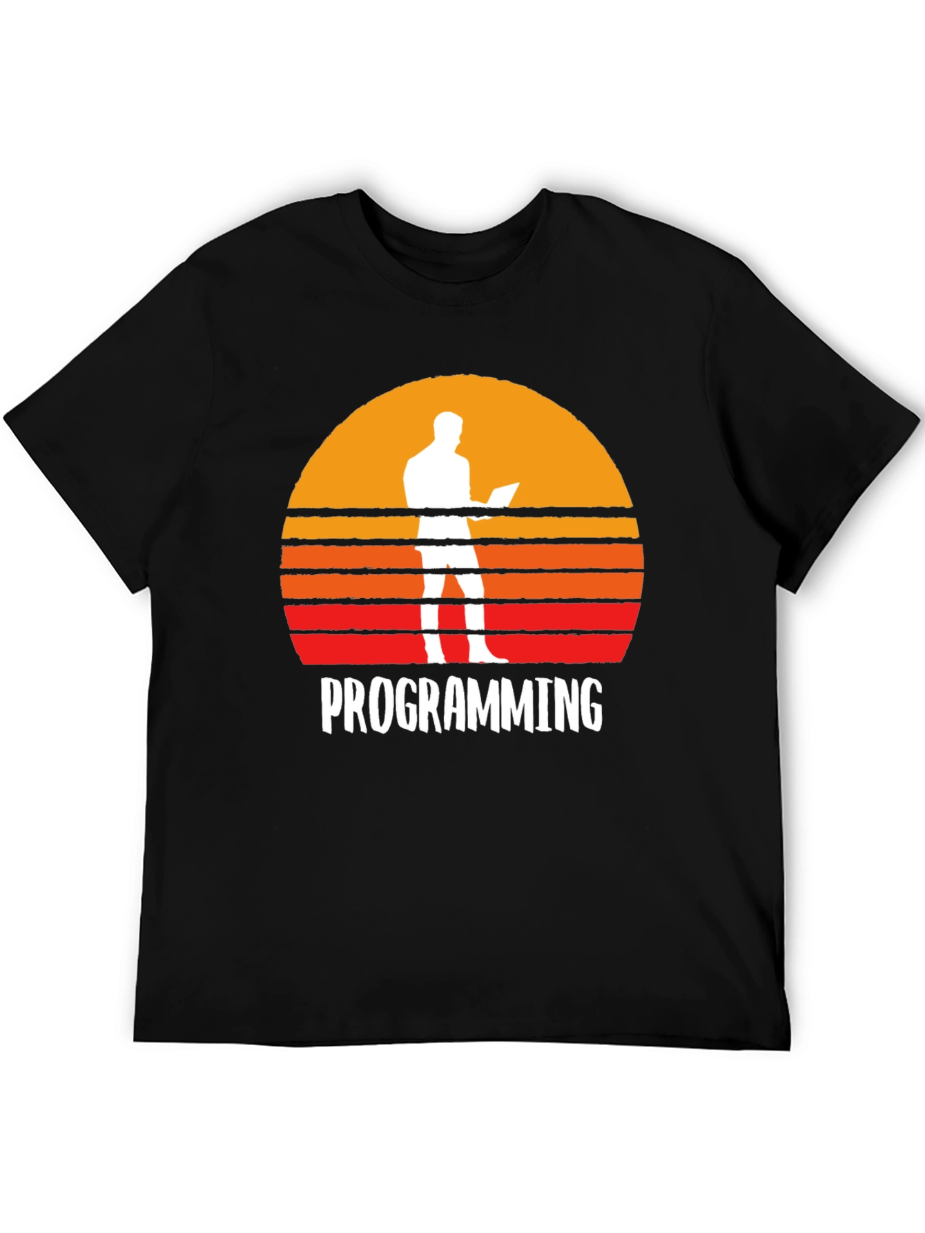 Programming Sunset Graphic T-Shirt - Coder Gift