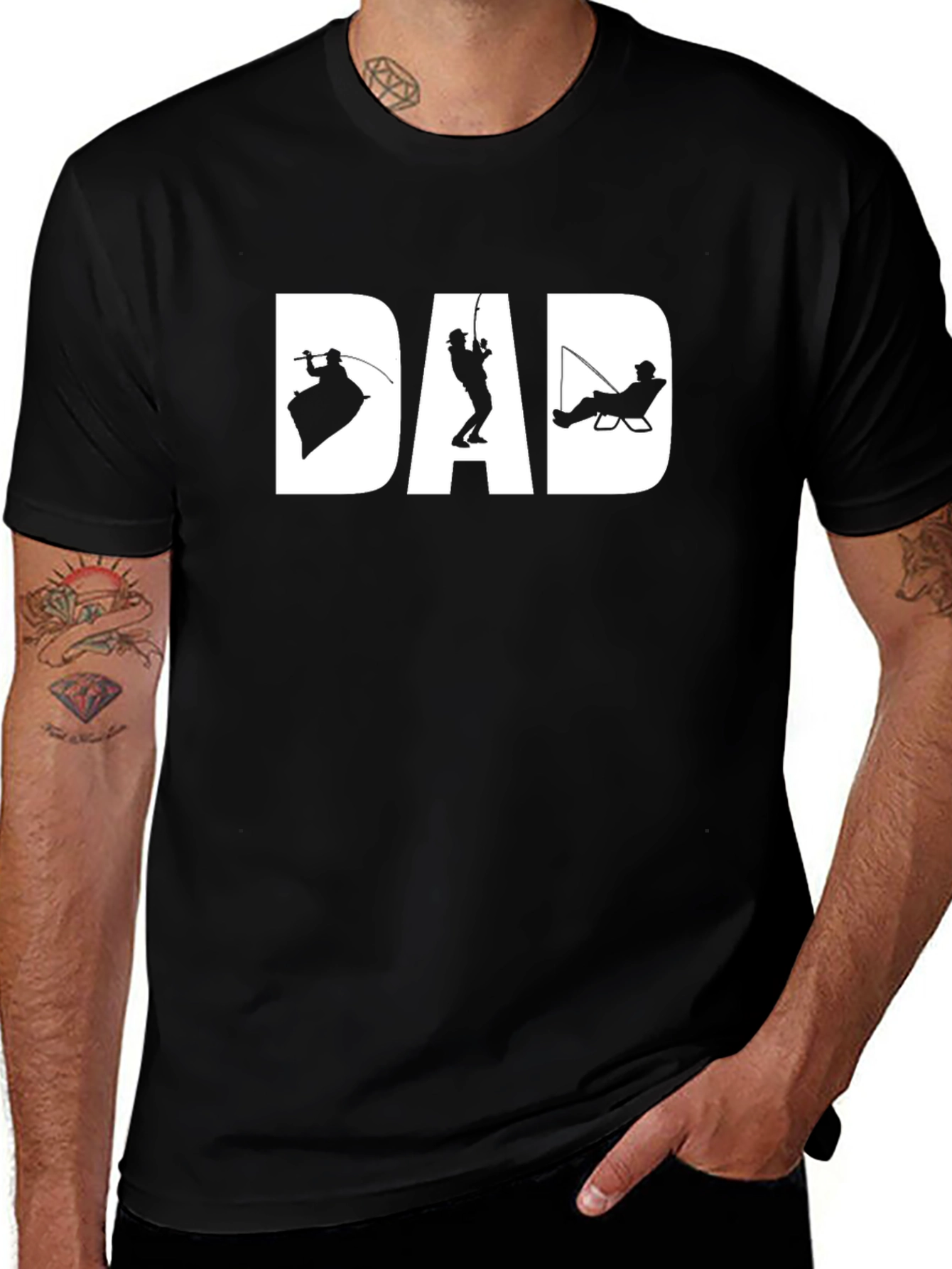 Dad Fishing Graphic T-Shirt