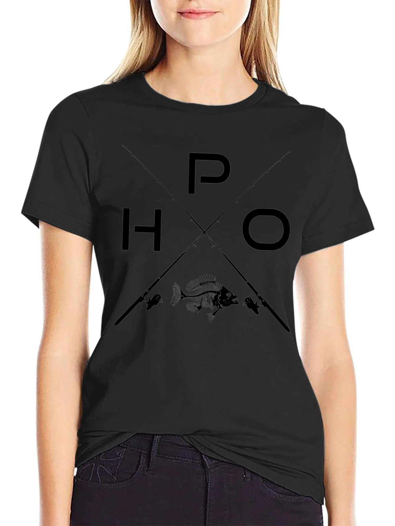 Fishing T-Shirt - HOOKED ON P