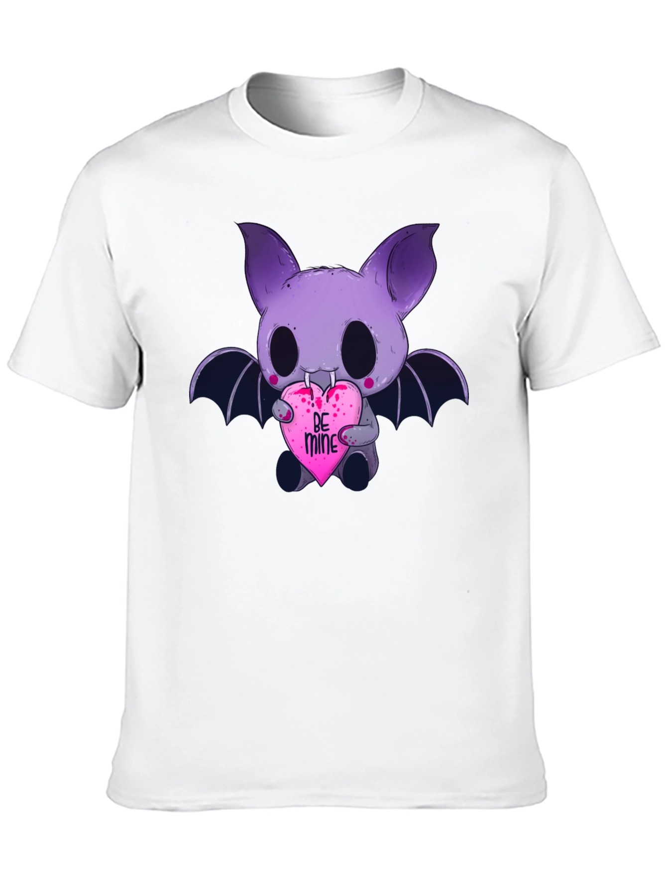 Cute Bat Be Mine Graphic T-Shirt