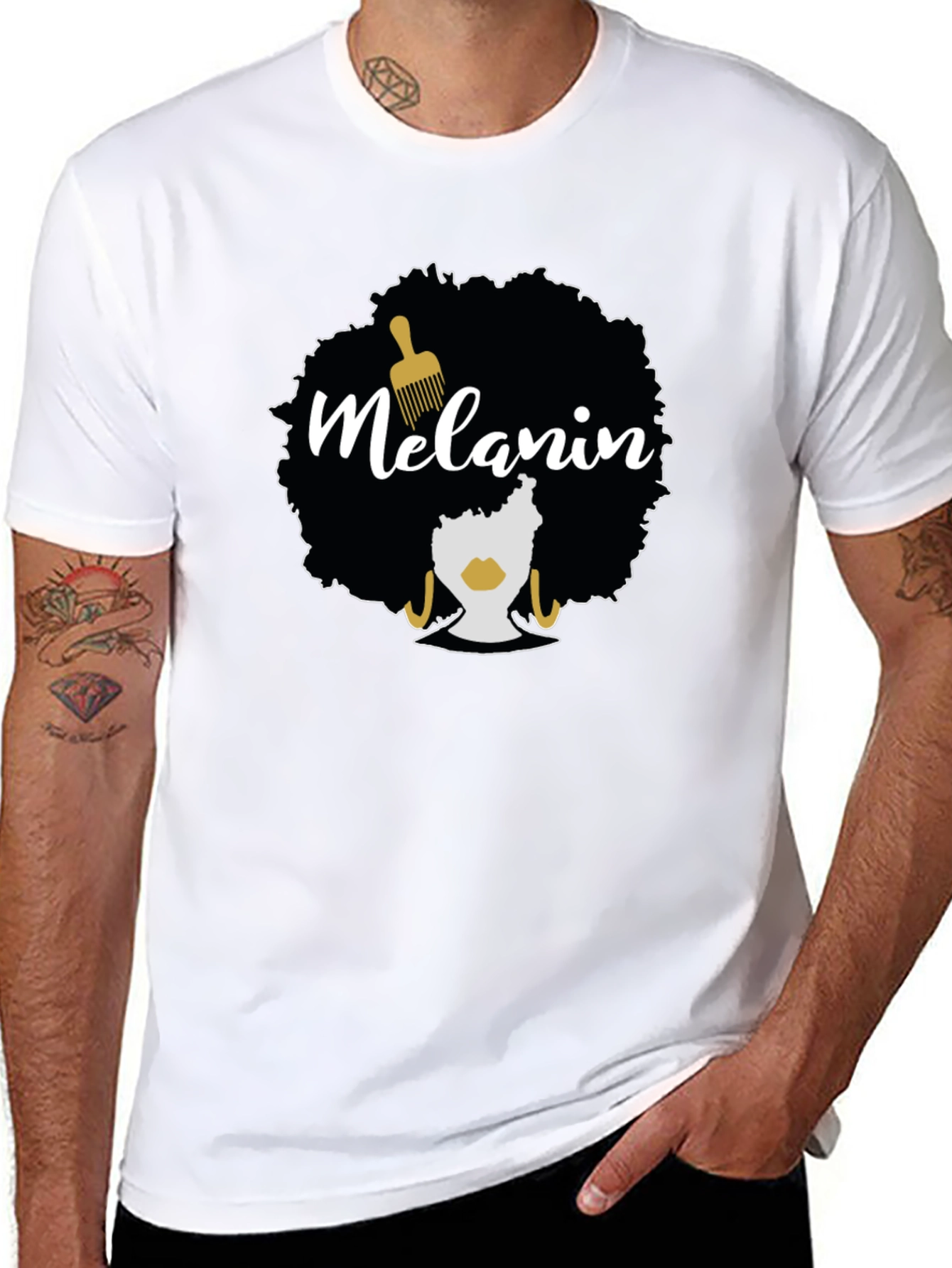 Melanin Afro Black Pride T-Shirt