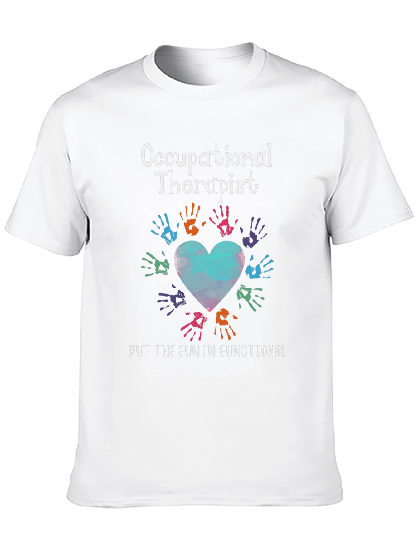 Occupational Therapist T-Shirt - Hand Heart Design