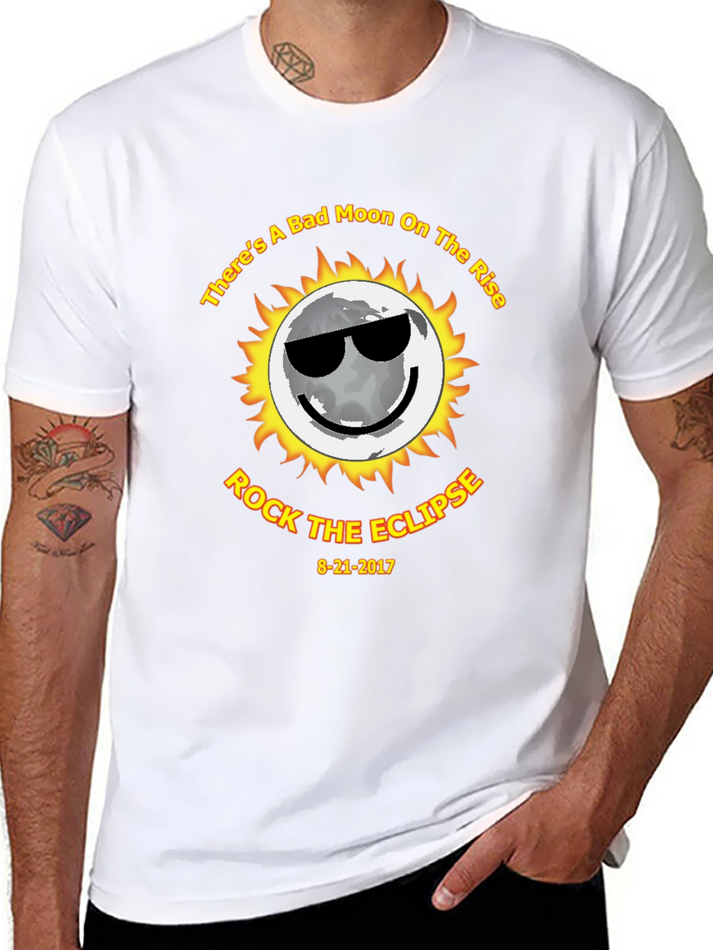 Bad Moon Eclipse T-Shirt - Rock the Eclipse 8-21-2017