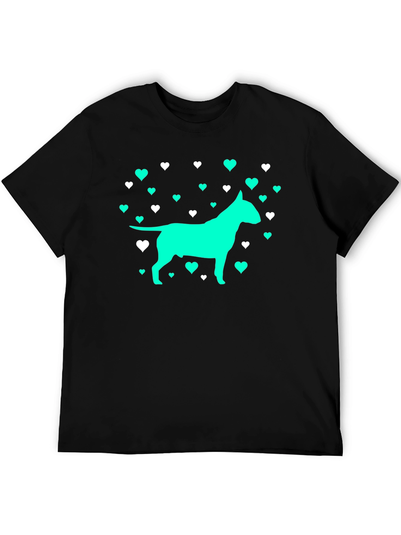Dog Lover T-Shirt - Heart Bull Terrier Tee