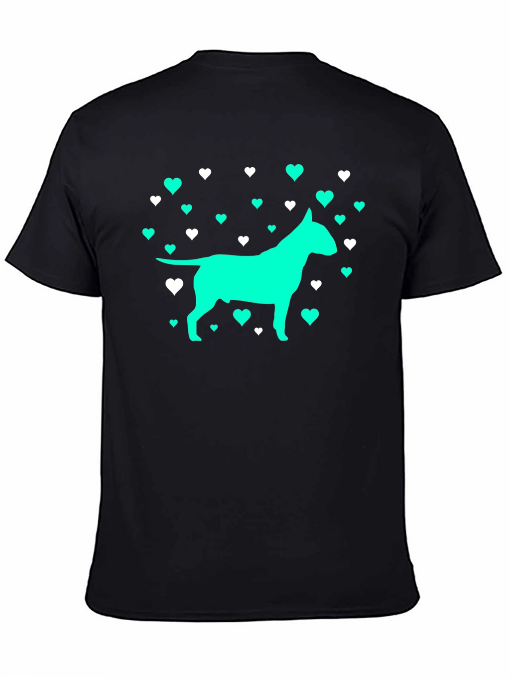 Dog Lover T-Shirt - Heart Bull Terrier Tee