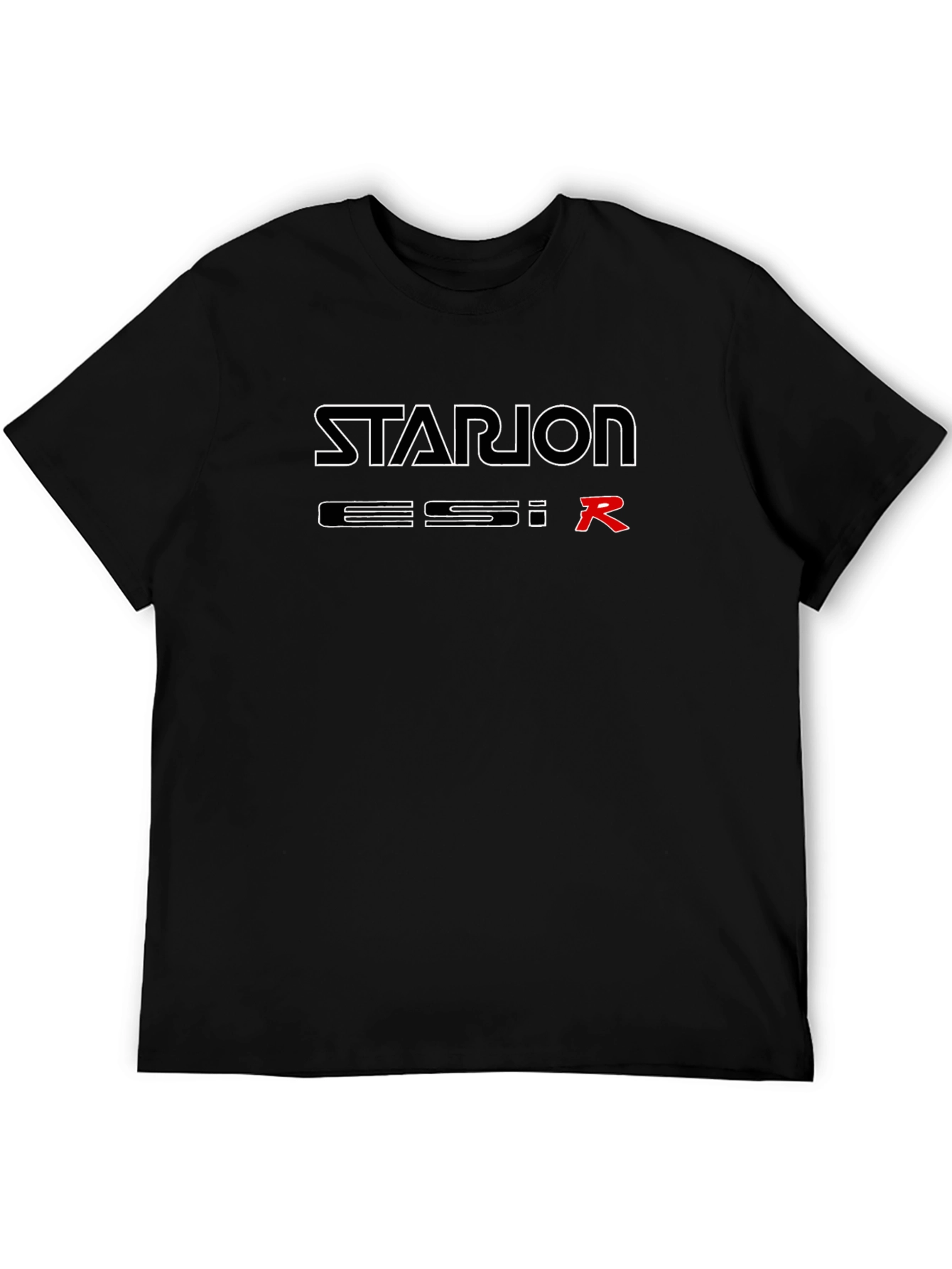 STARION ESI R T-Shirt - Black Cotton Tee