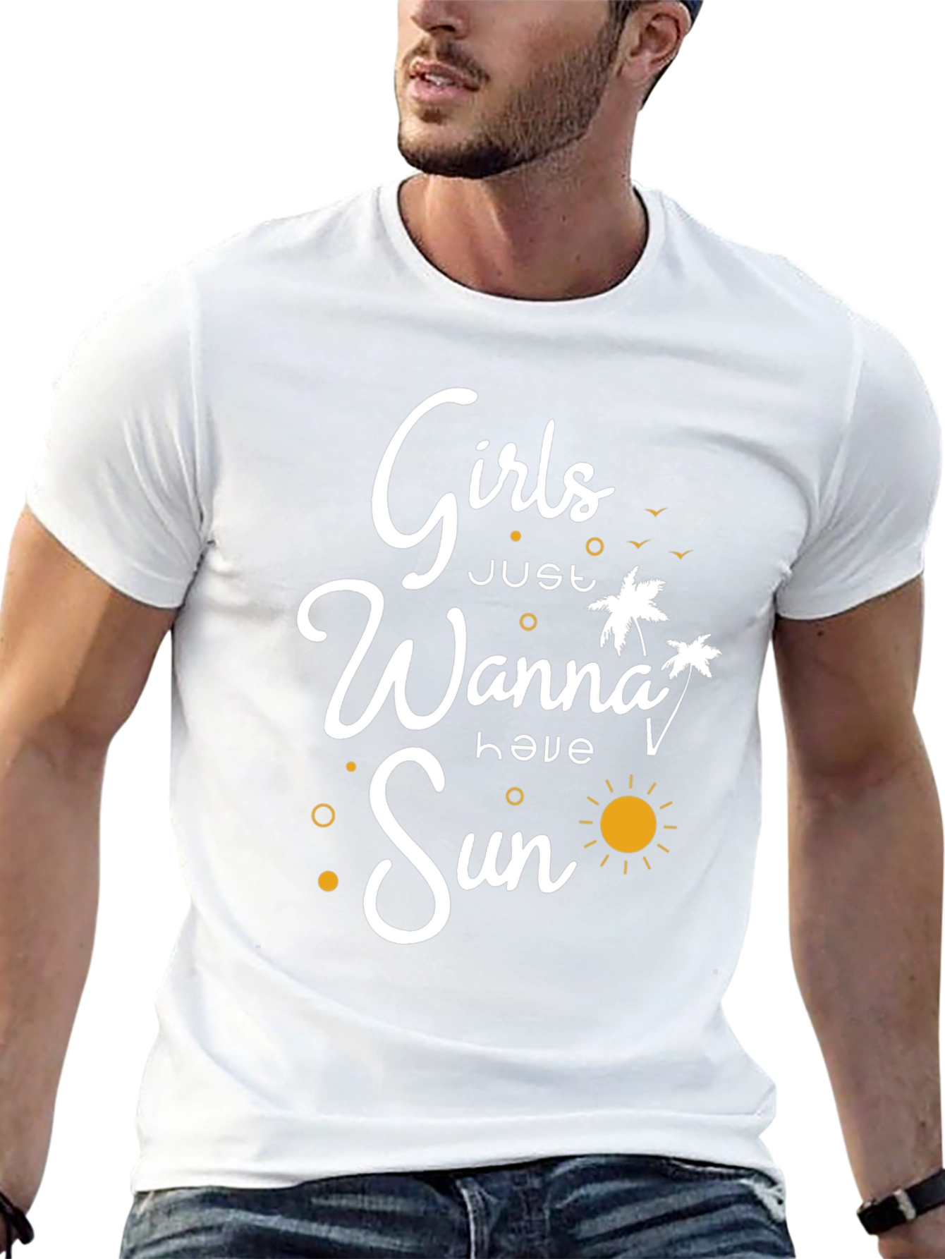 Girls Just Wanna Have Sun Graphic T-Shirt