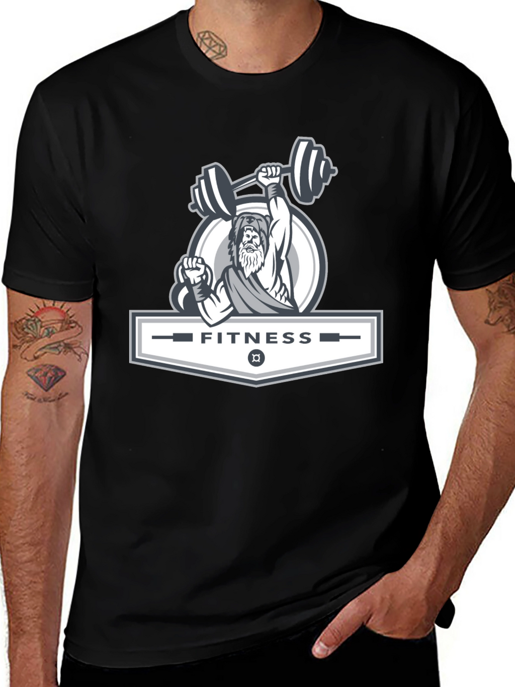 Fitness Zeus Graphic Tee - Power and Style
