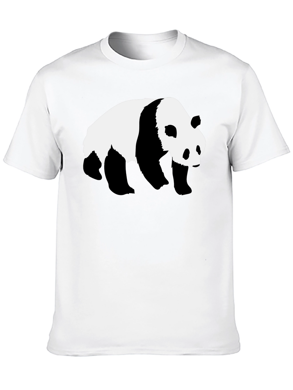 Panda Graphic Tee - Black Cotton T-Shirt