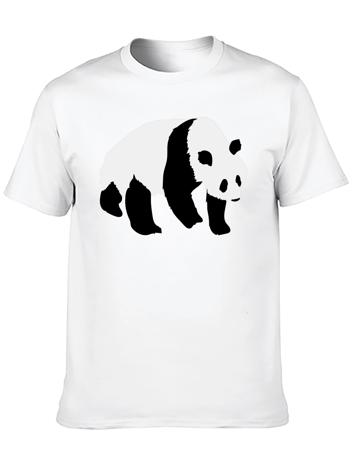 Panda Graphic Tee - Black Cotton T-Shirt