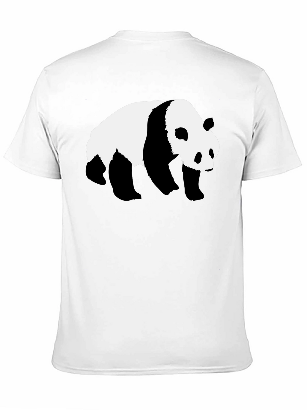 Panda Graphic Tee - Black Cotton T-Shirt