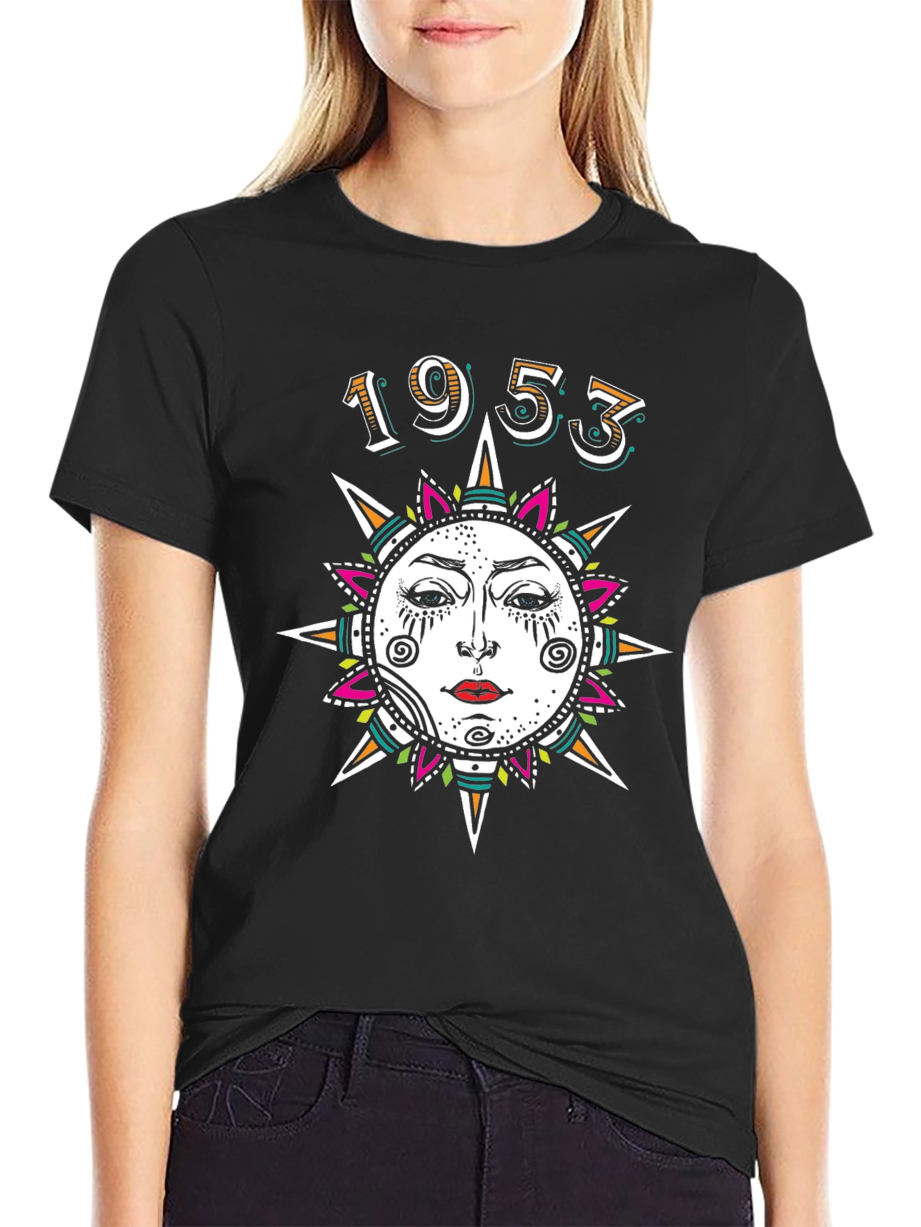 Vintage 1953 Sun Face Graphic Tee