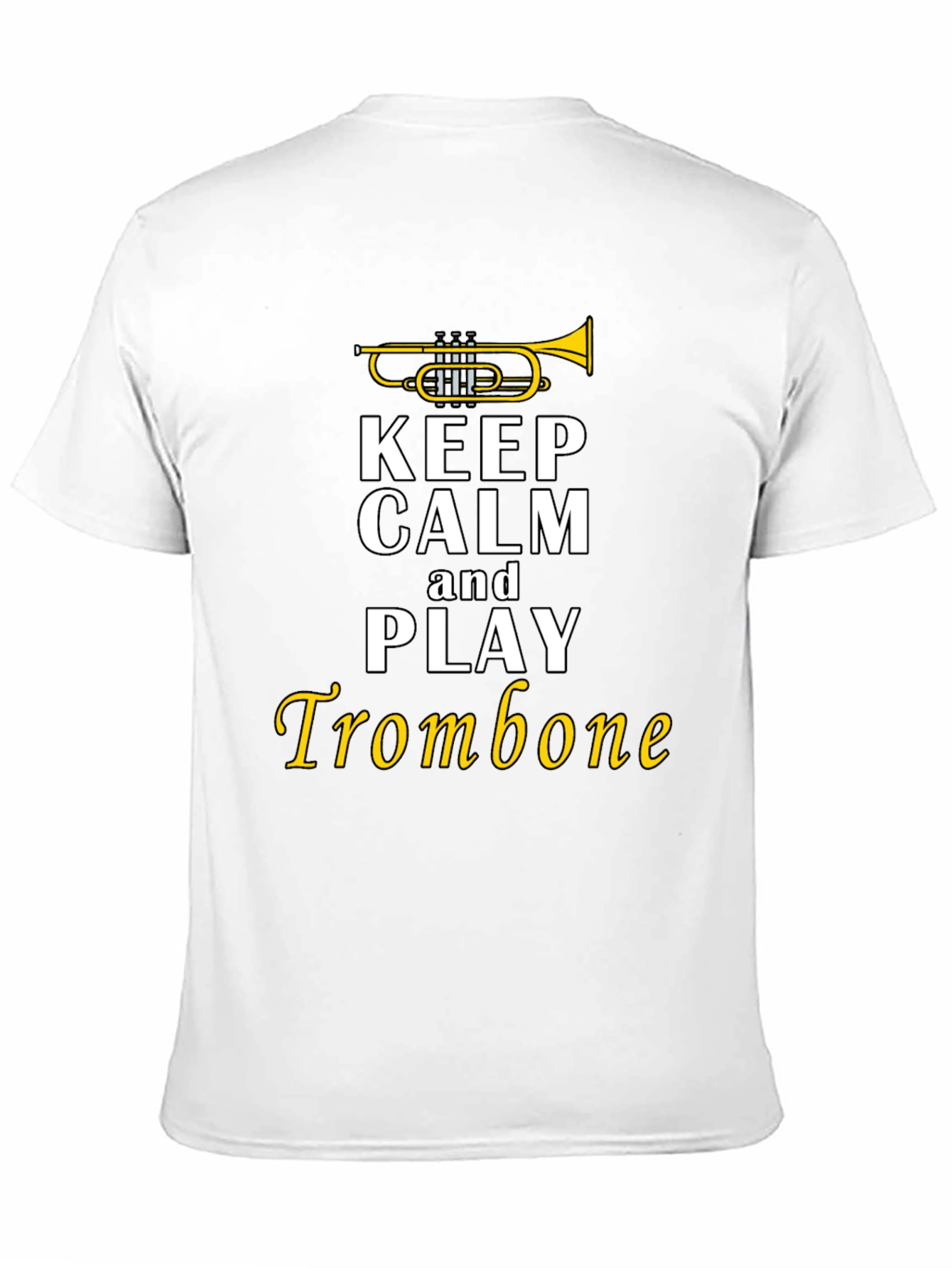 Keep Calm Trombone T-Shirt - Black