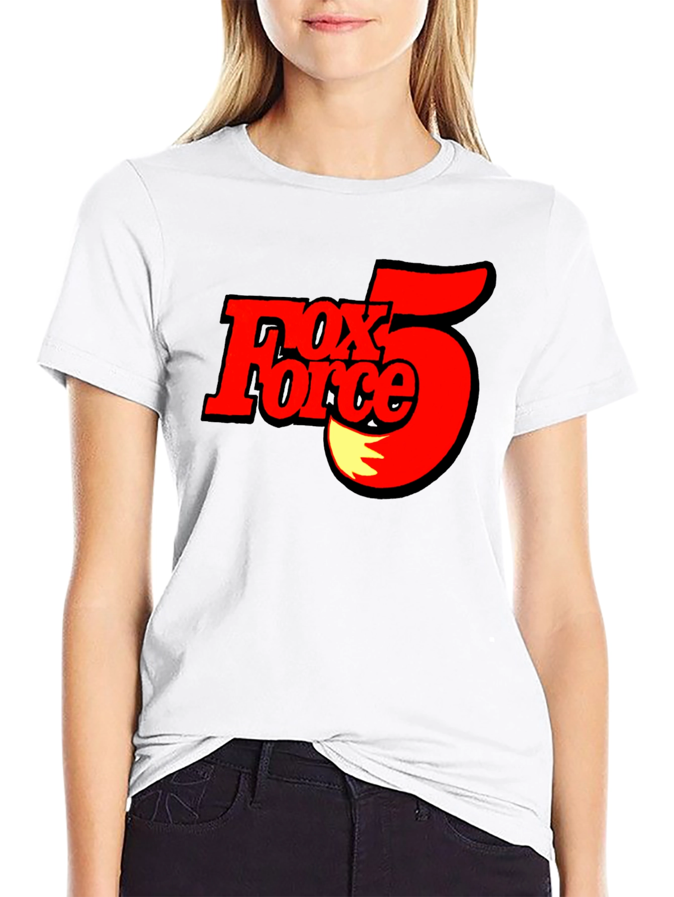 Fox Force 5 T-Shirt - Black Cotton Tee