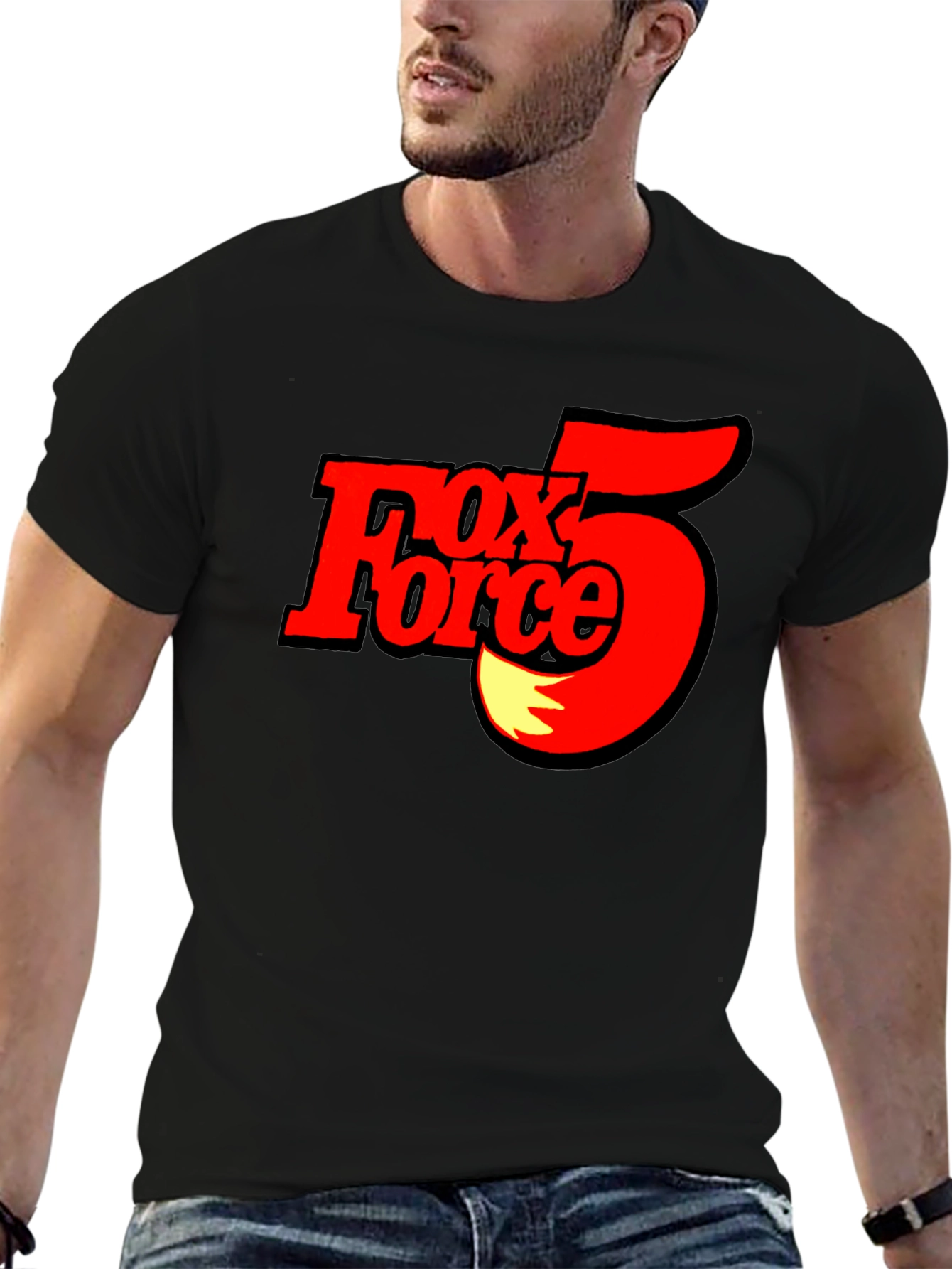 Fox Force 5 T-Shirt - Black Cotton Tee