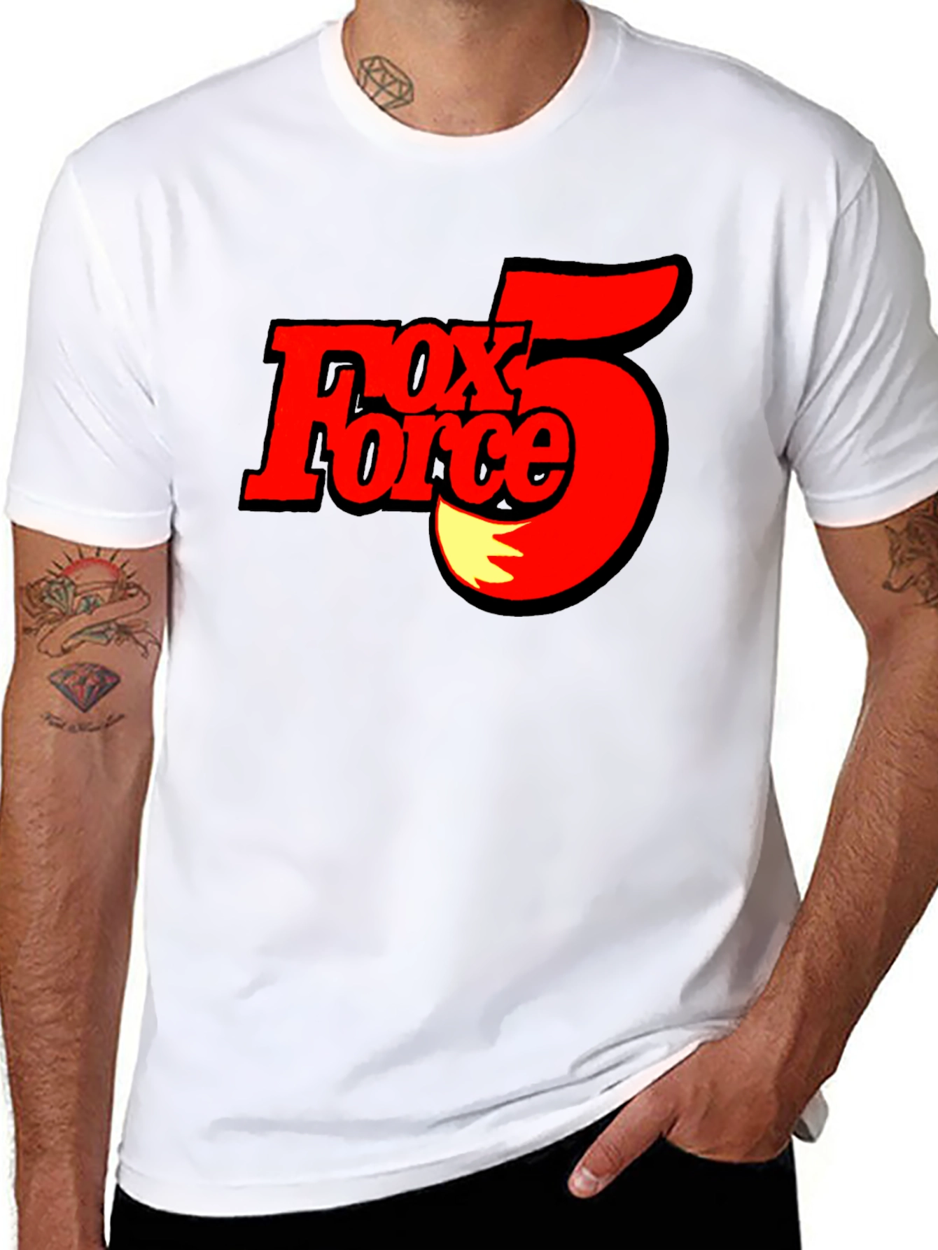 Fox Force 5 T-Shirt - Black Cotton Tee