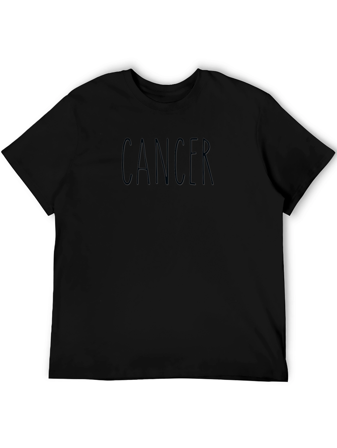 Cancer Zodiac Black Graphic T-Shirt
