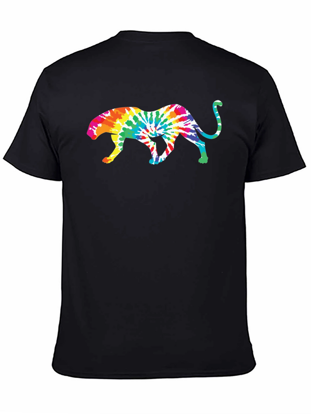 Tie Dye Jaguar Graphic T-Shirt